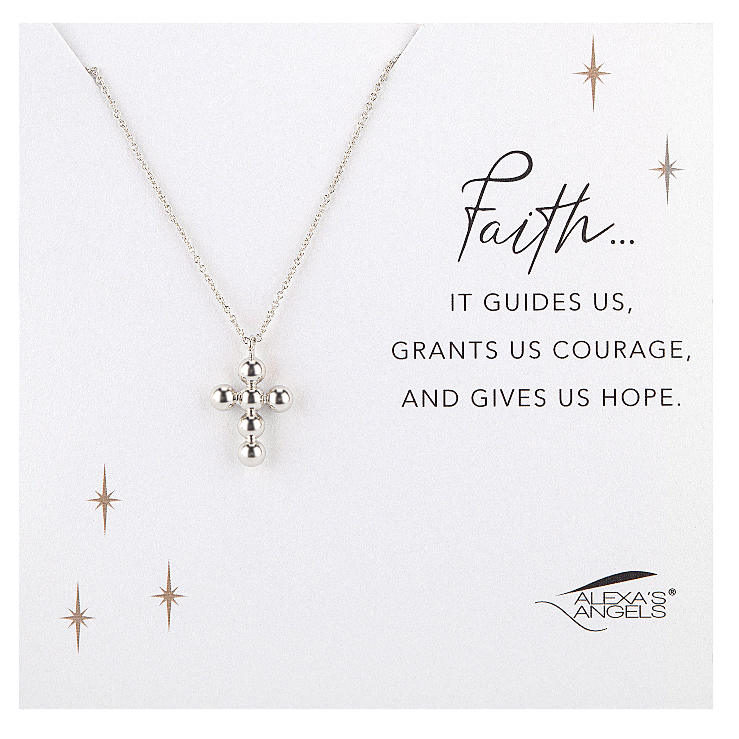 Alexa's Angels Bubble Cross Necklace