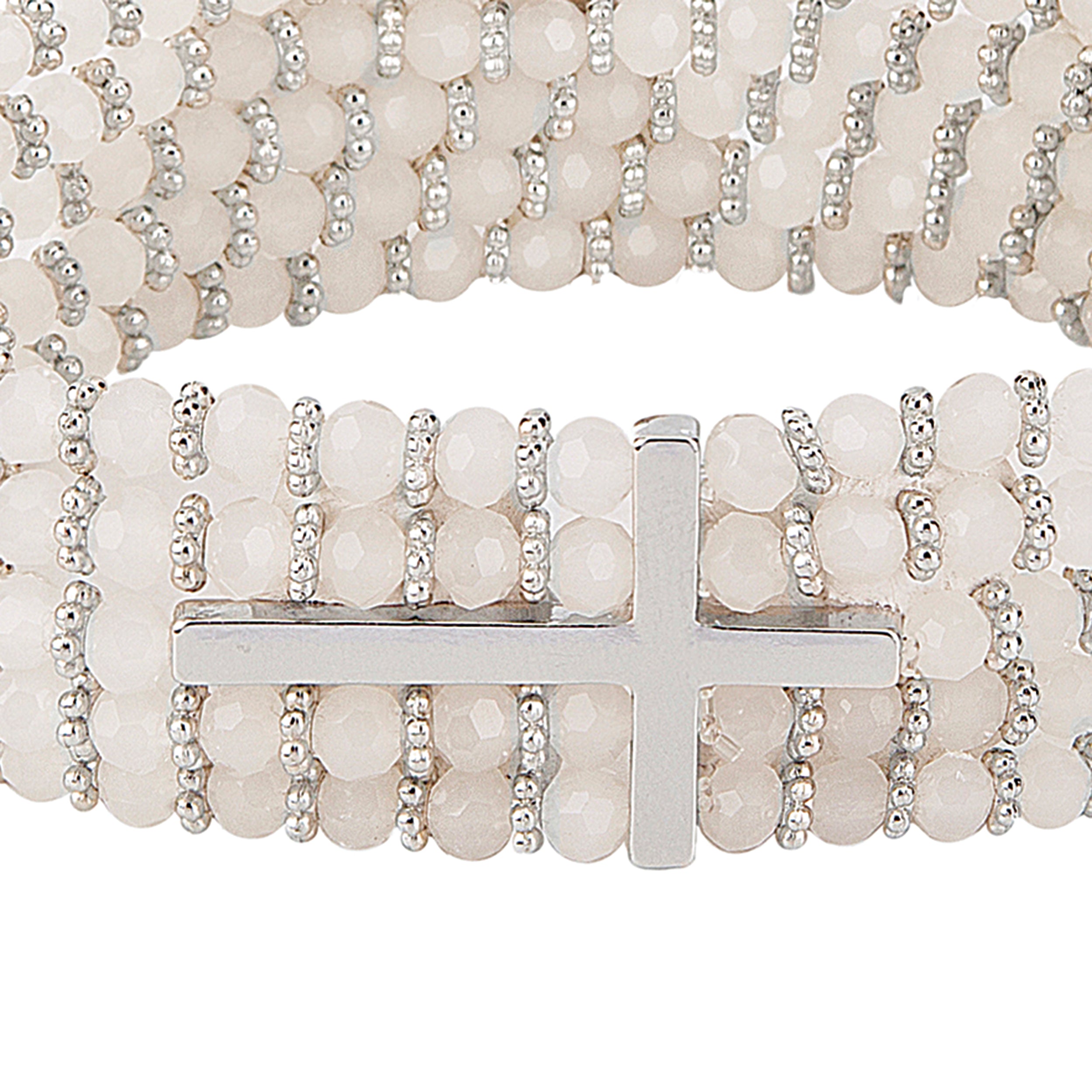 Alexa's Angels Crystal Side Cross Bracelet