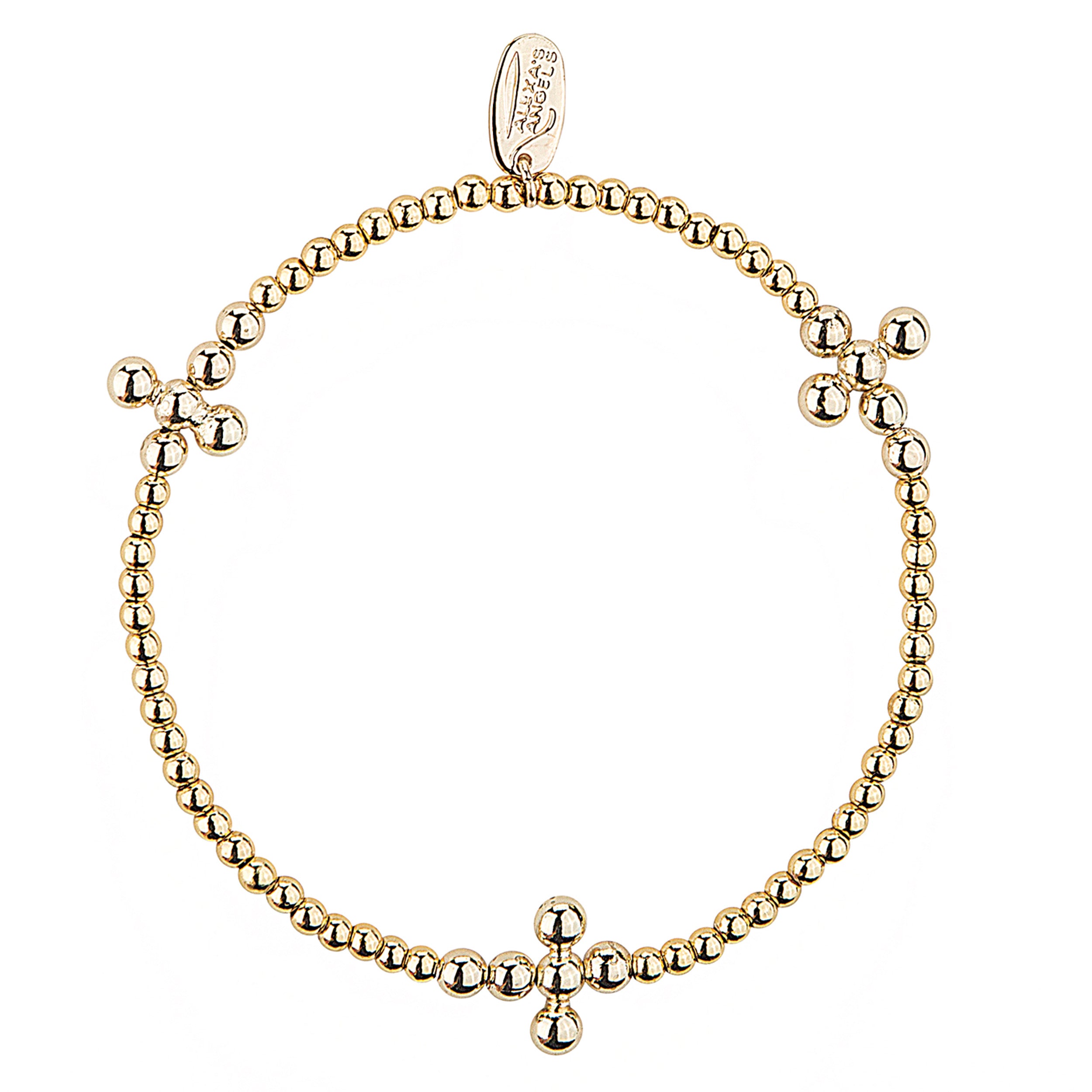 Alexa's Angels Bubble Cross Stretch Bracelet