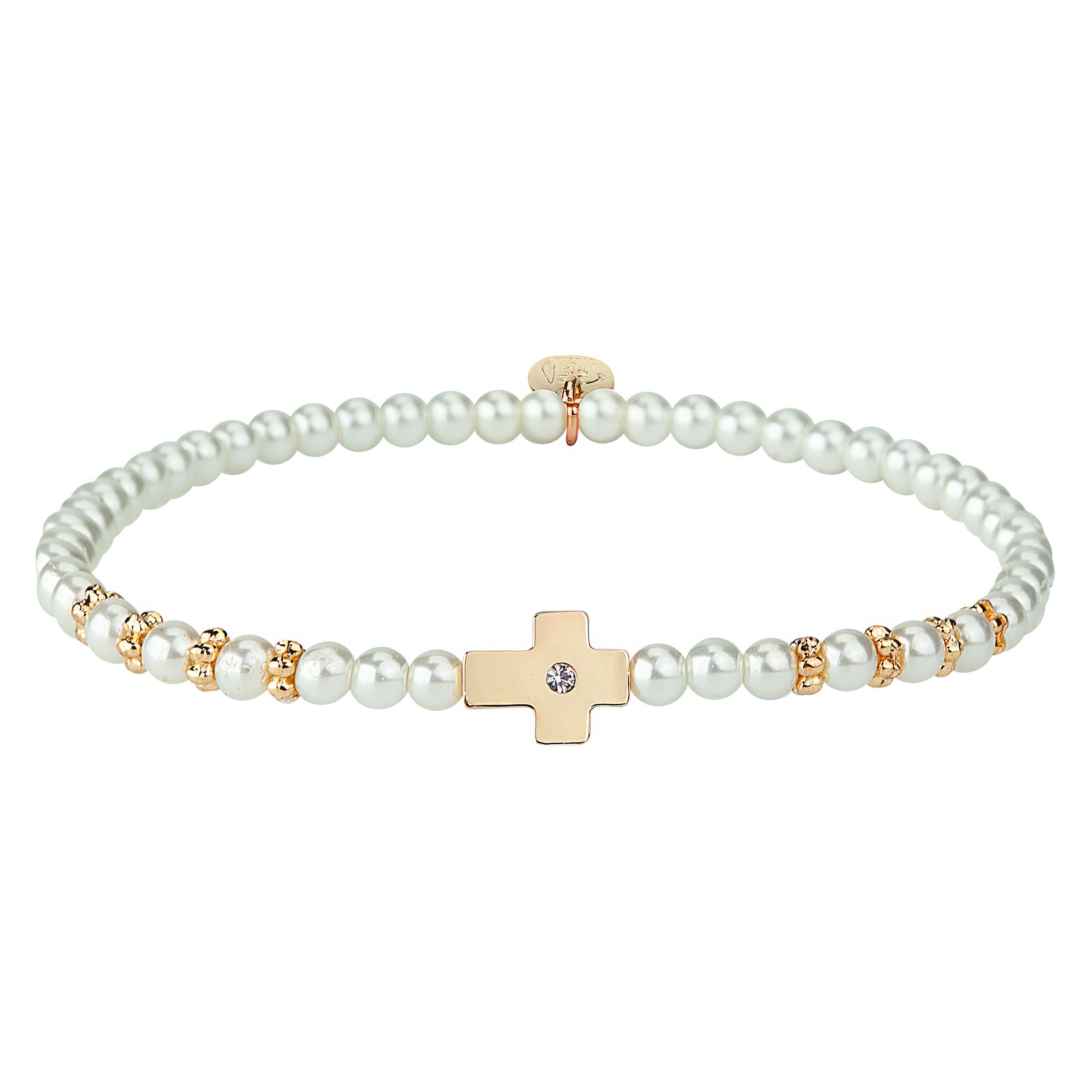 Alexa's Angels Crystal Side Cross Bracelets