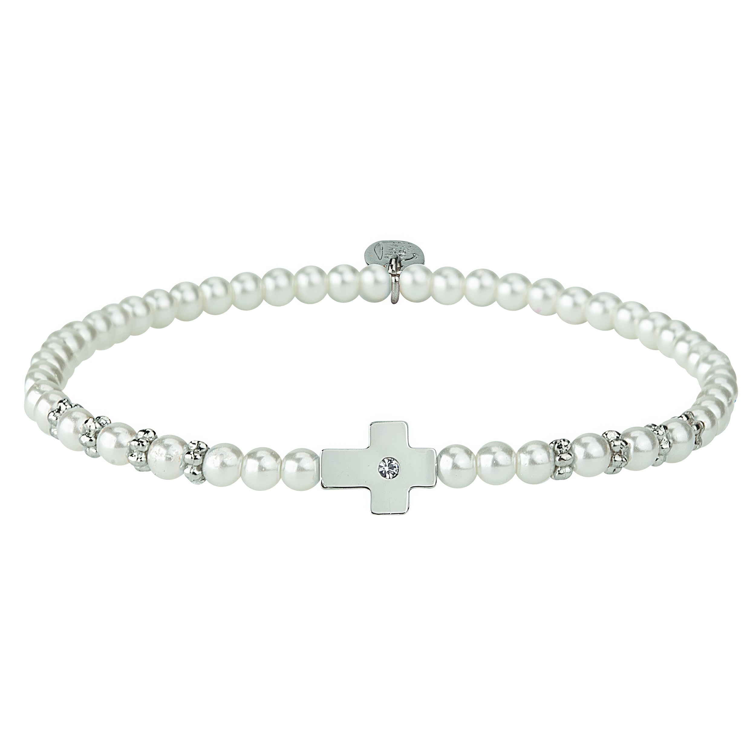 Alexa's Angels Children's Crystal Side Cross Bracelets