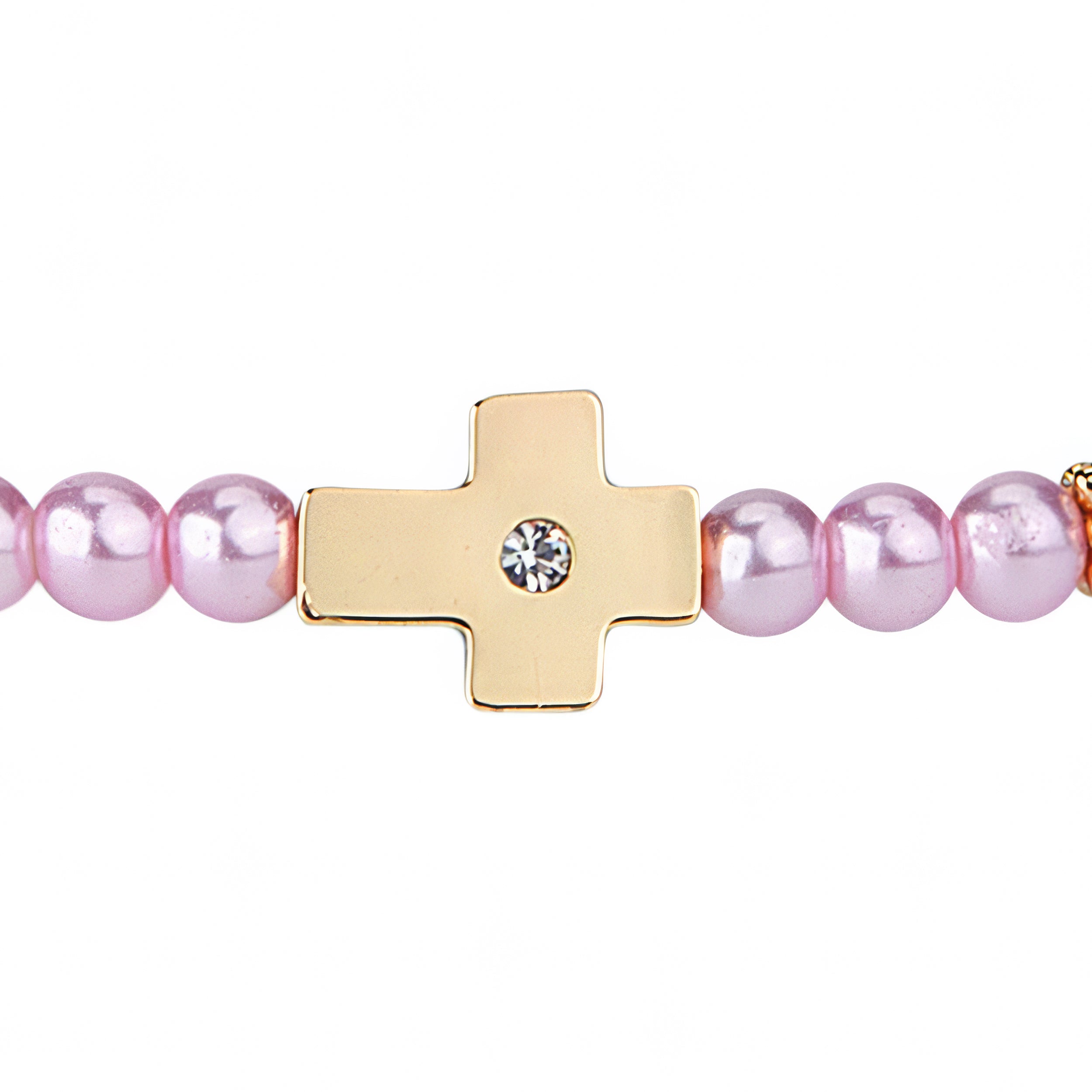 Alexa's Angels Children's Crystal Side Cross Bracelets