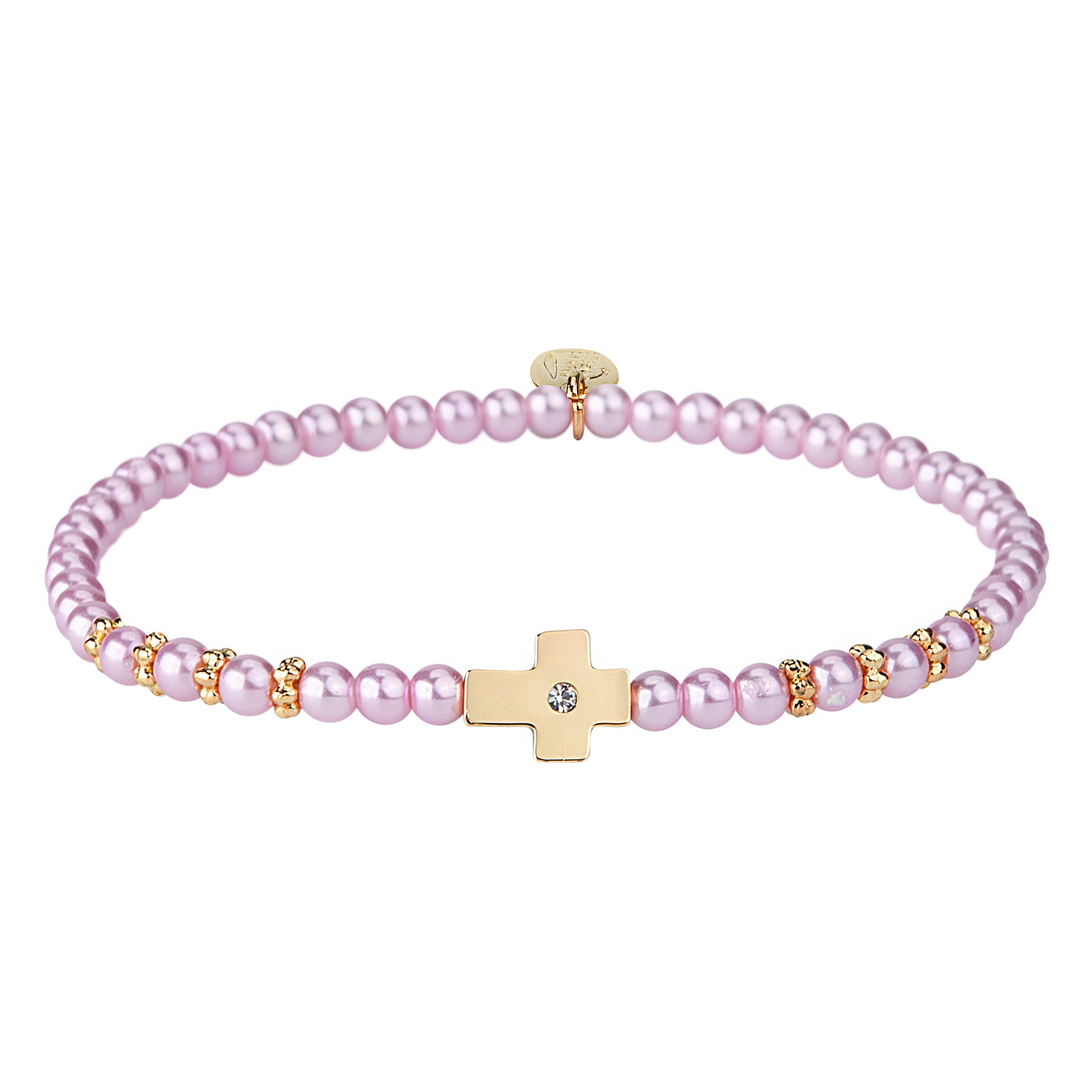 Alexa's Angels Children's Crystal Side Cross Bracelets
