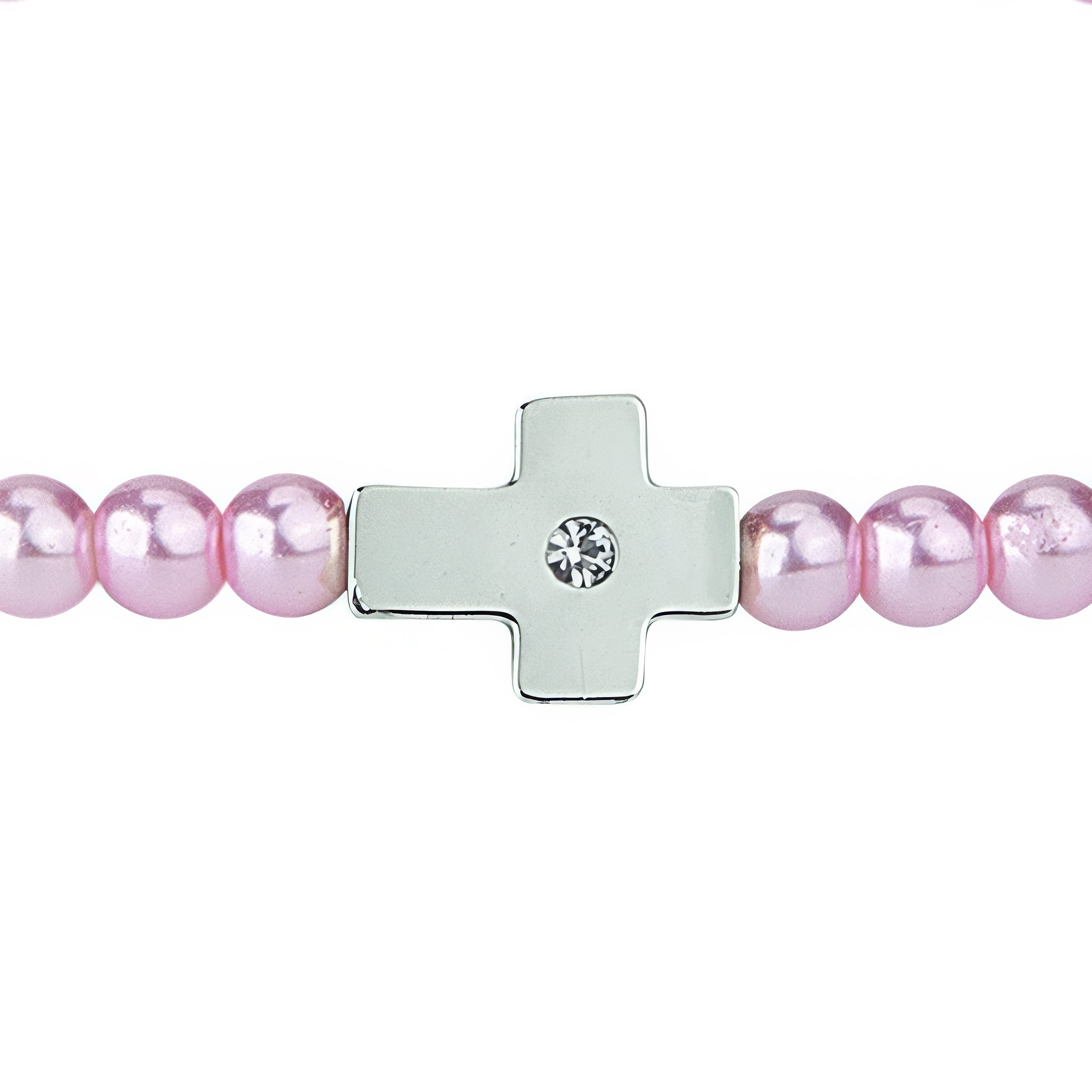 Alexa's Angels Children's Crystal Side Cross Bracelets