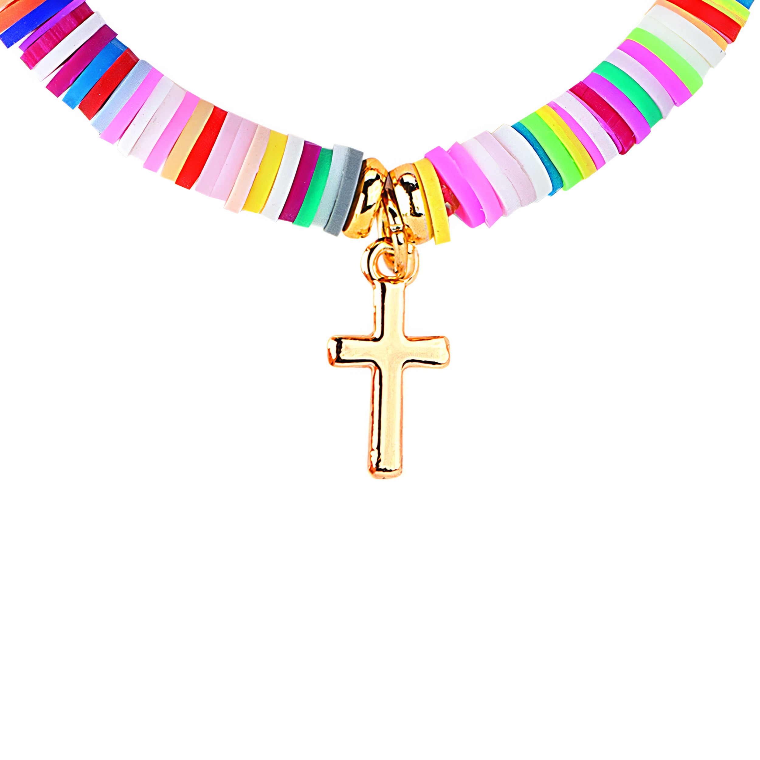 Alexa's Angels Heishi Bead Faith and Love Bracelet