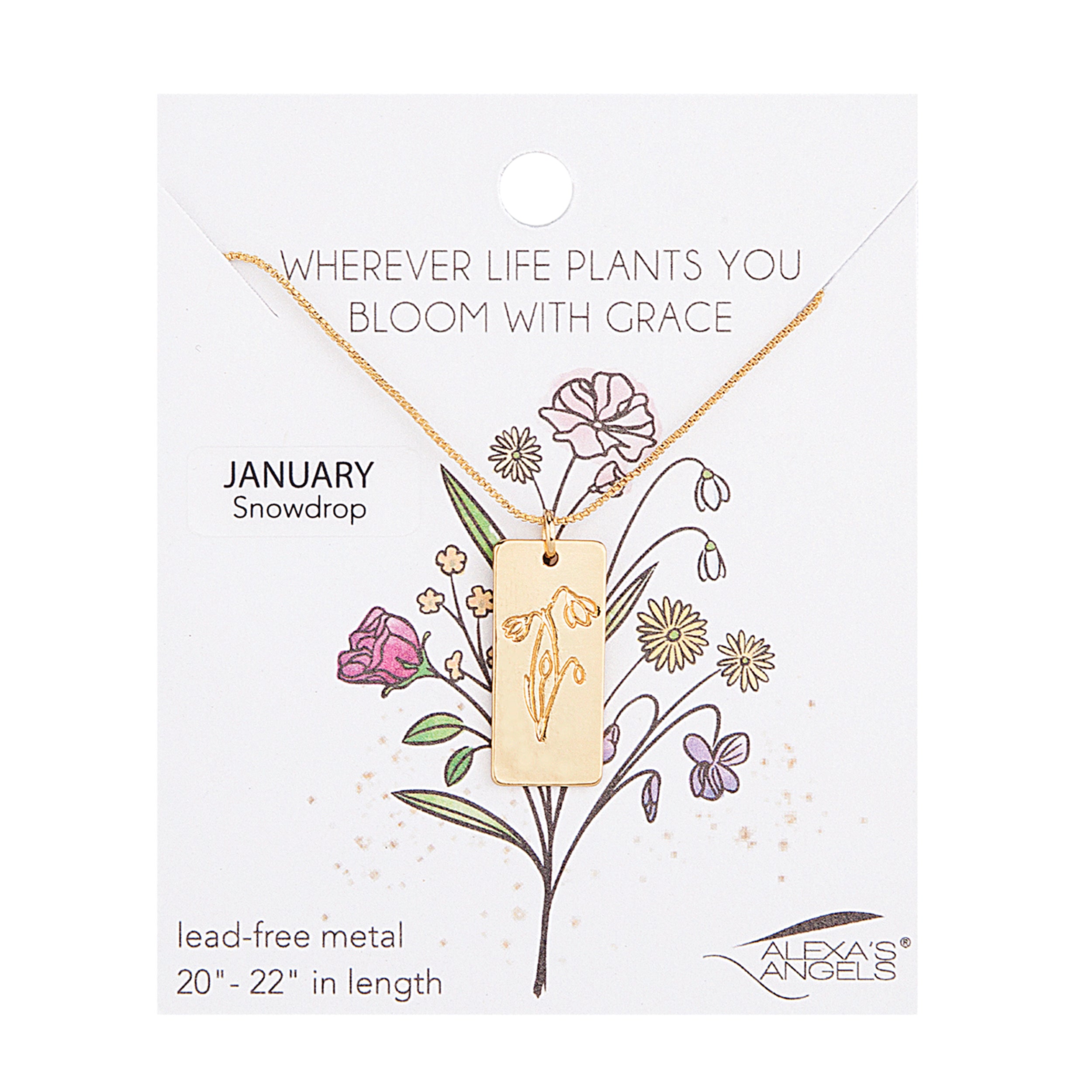 Alexa's Angels Birth Month Flower Necklace
