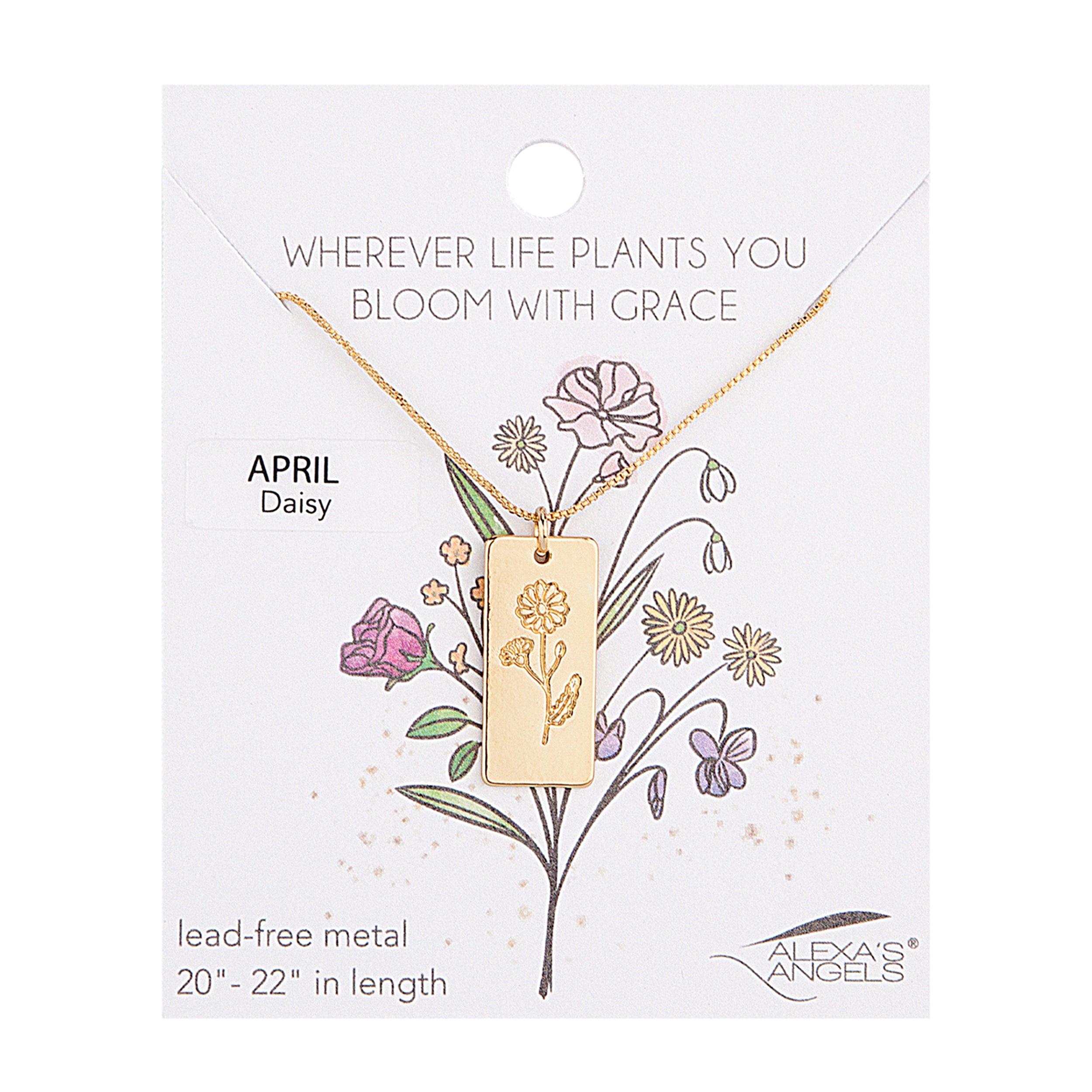 Alexa's Angels Birth Month Flower Necklace
