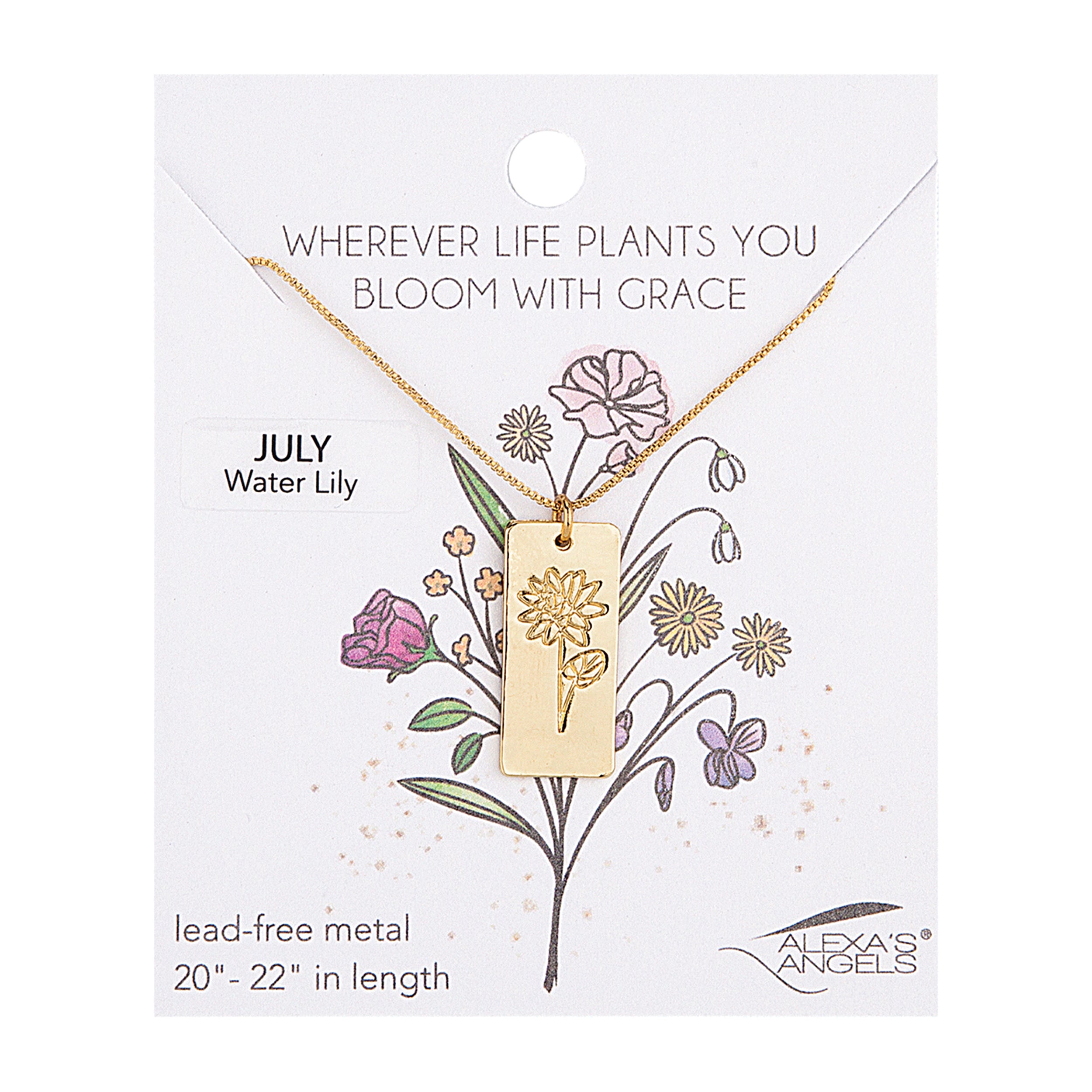 Alexa's Angels Birth Month Flower Necklace