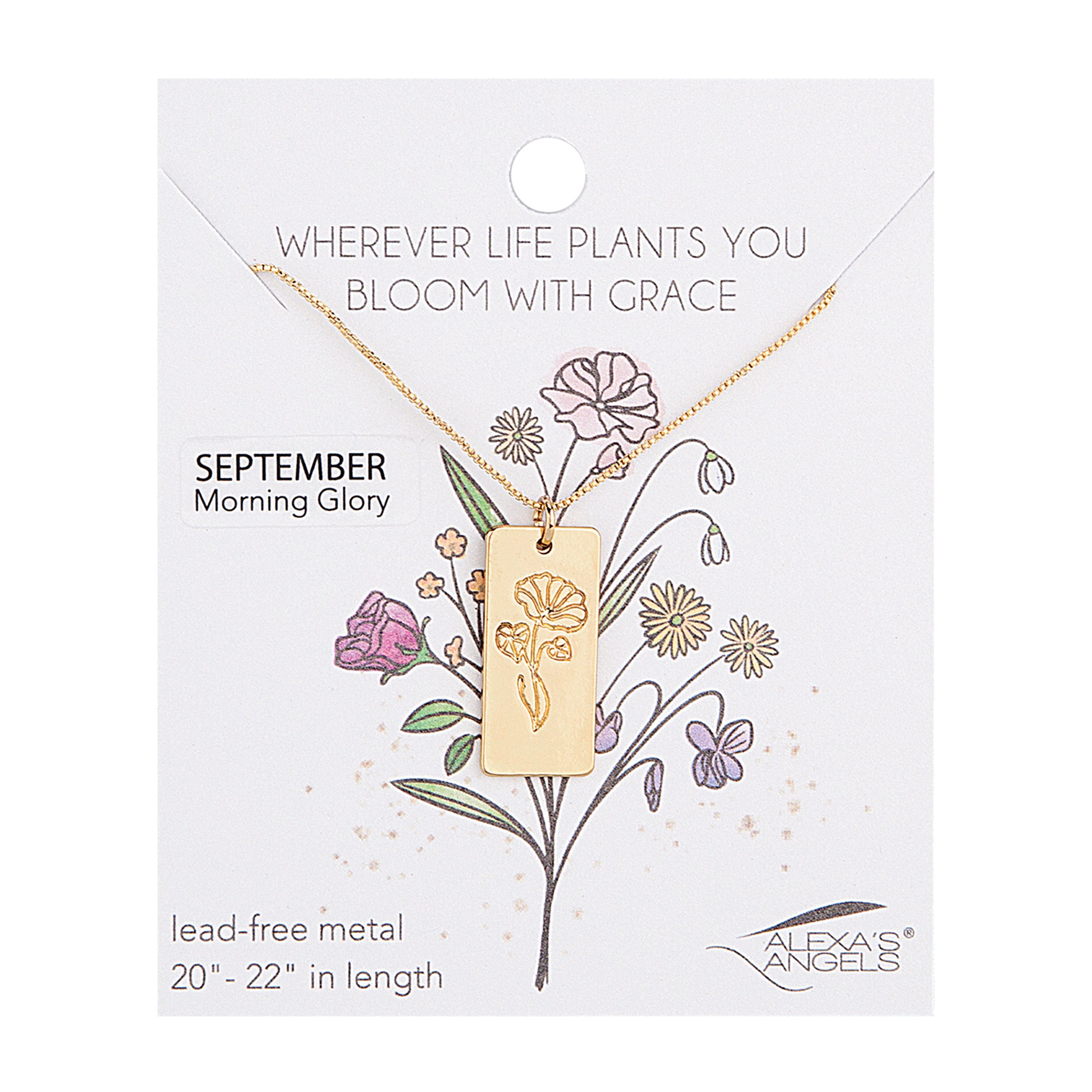 Alexa's Angels Birth Month Flower Necklace