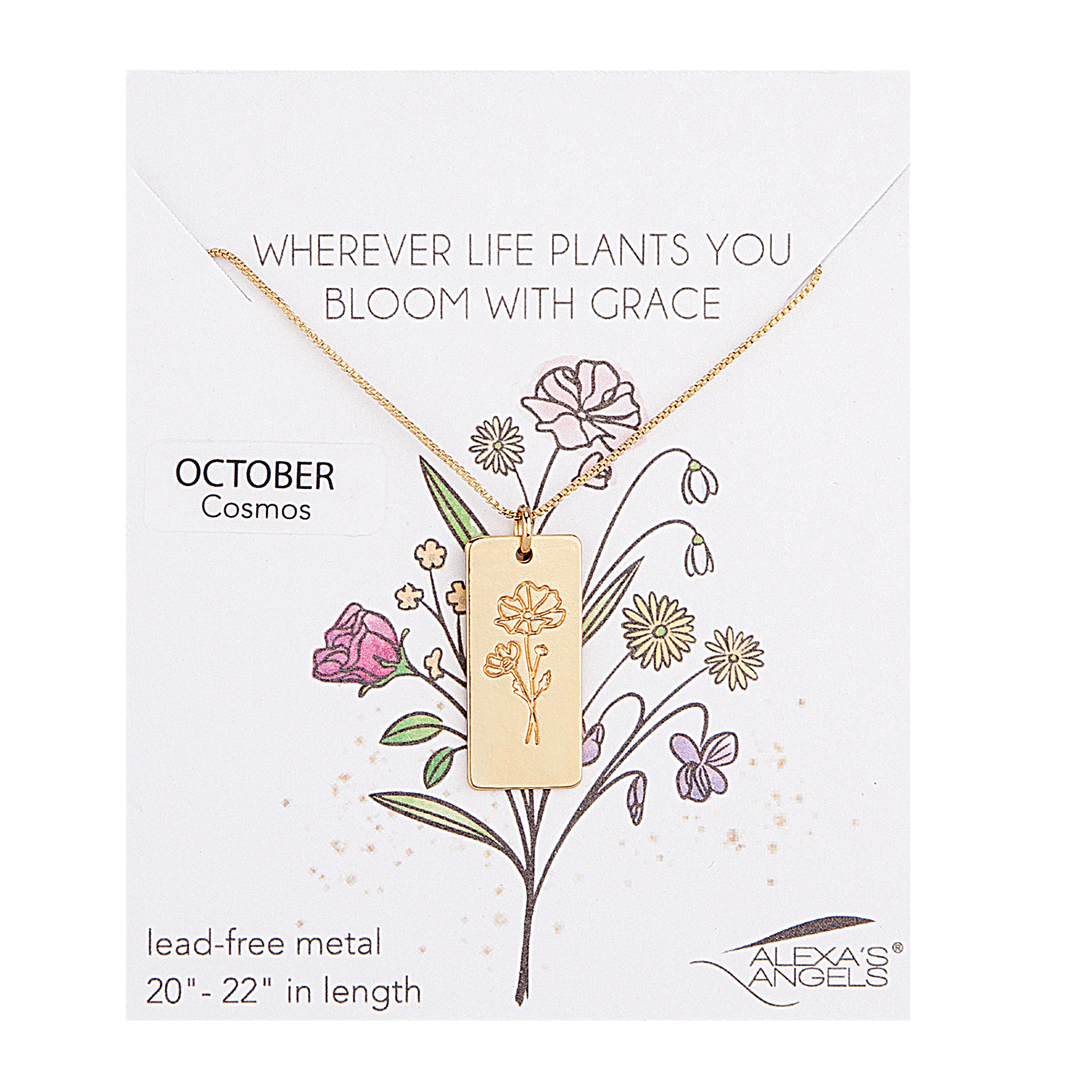 Alexa's Angels Birth Month Flower Necklace