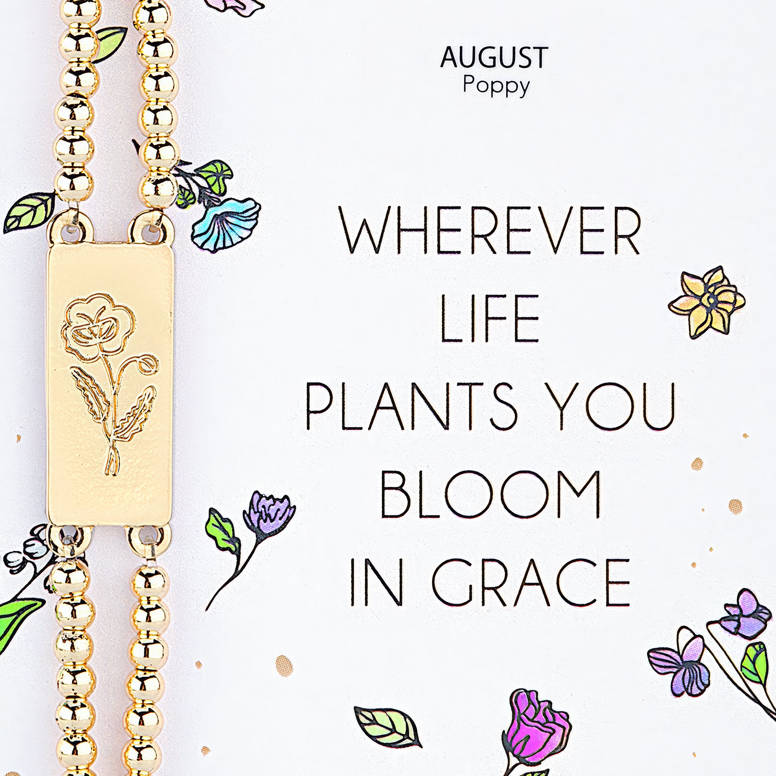 Alexa's Angels Birth Flower Bracelet