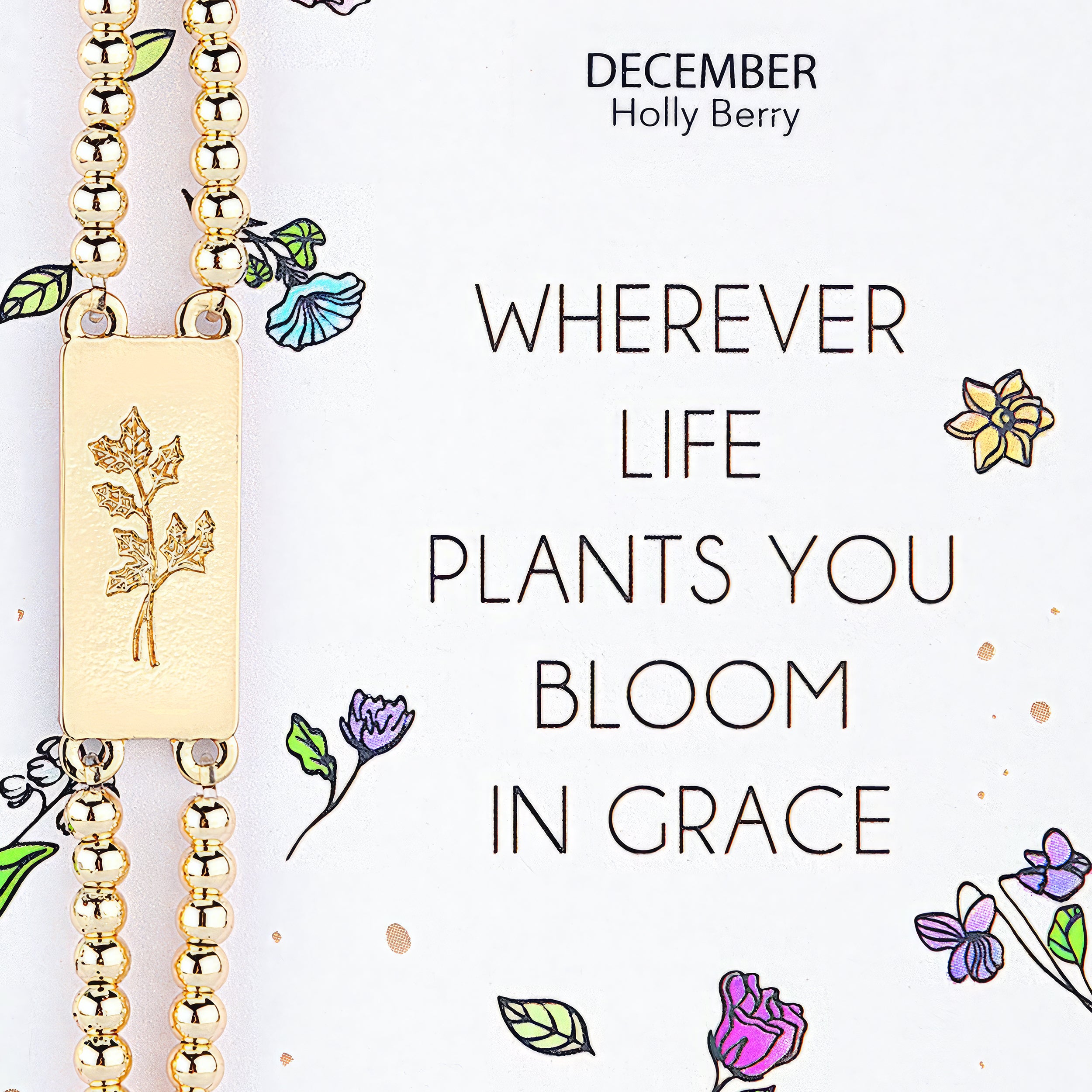 Alexa's Angels Birth Flower Bracelet