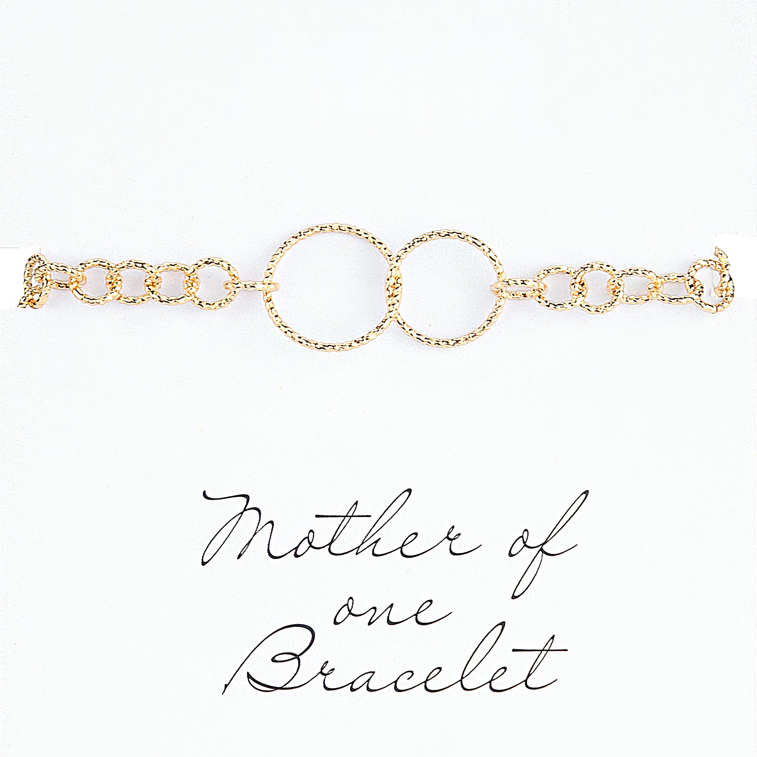 Alexa's Angels Gold Circles of Love Mom Bracelet