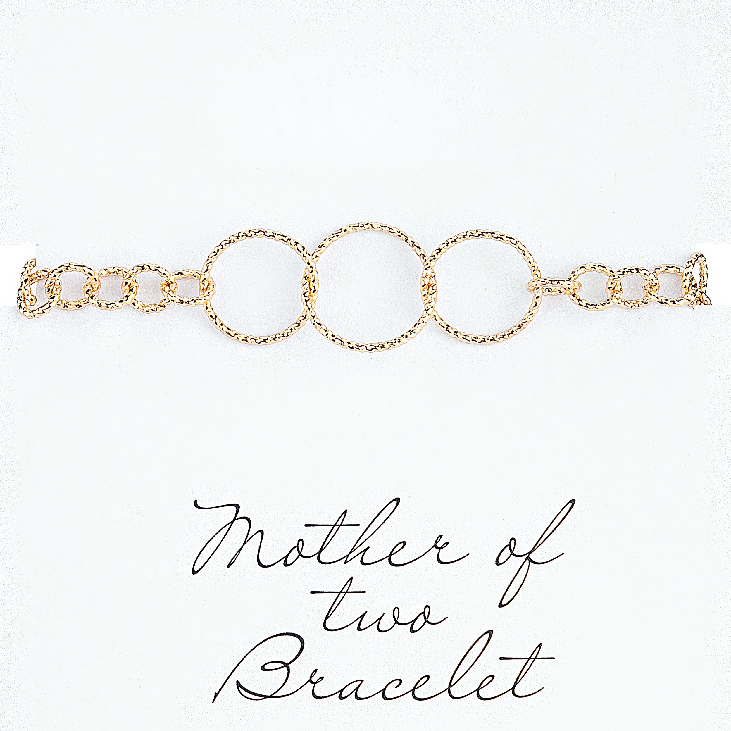 Alexa's Angels Gold Circles of Love Mom Bracelet