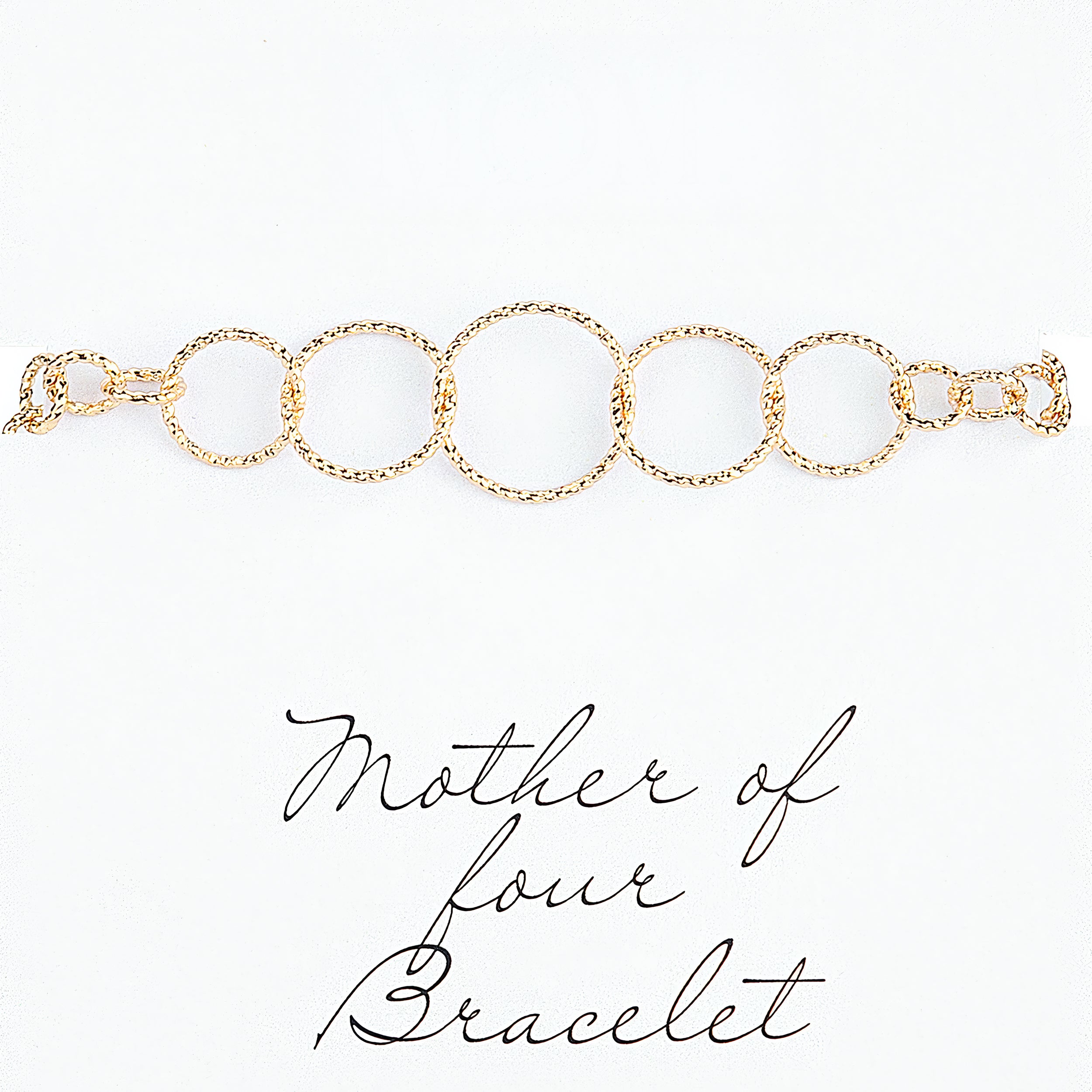 Alexa's Angels Gold Circles of Love Mom Bracelet