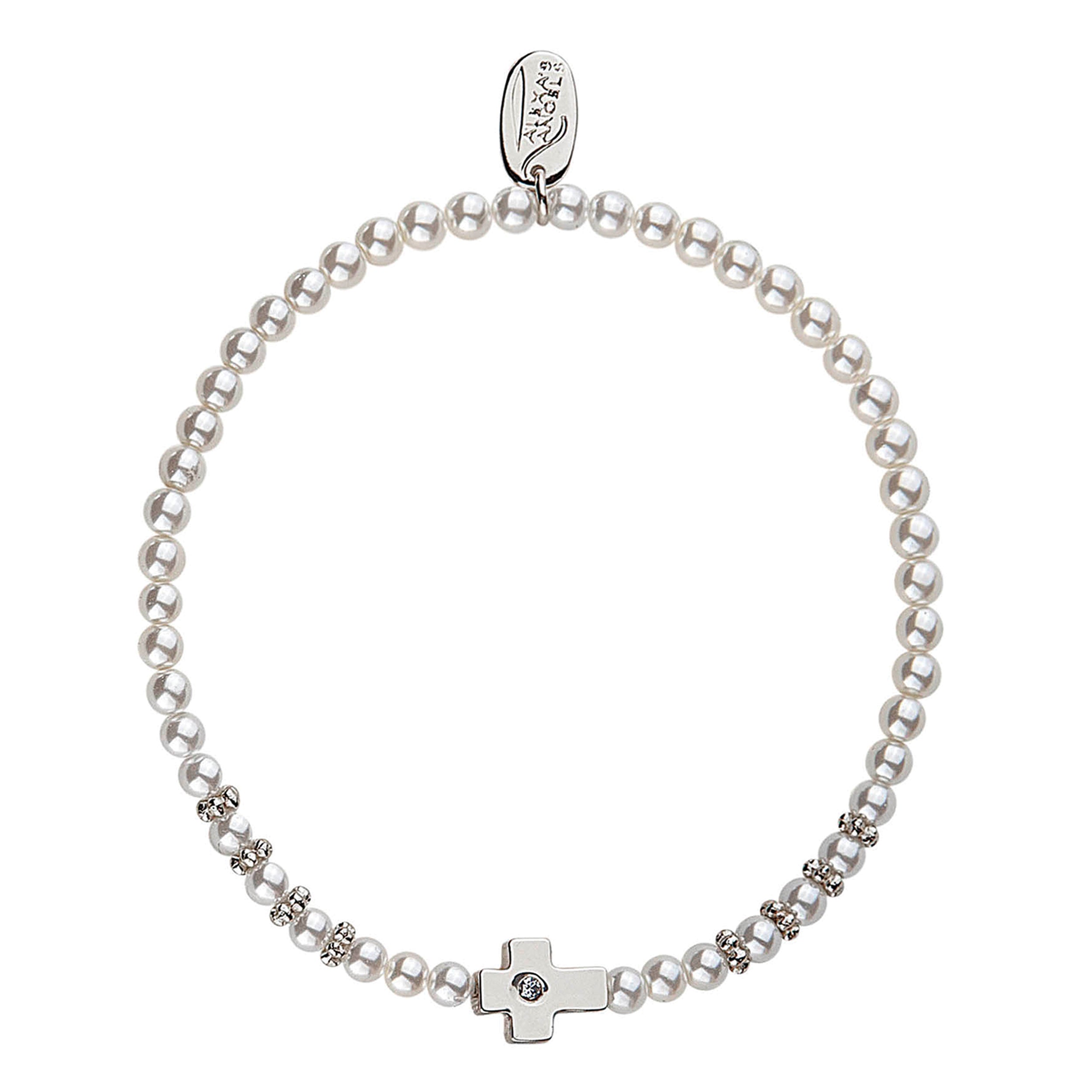 Alexa's Angels "Believe" Child's Cross Bracelet