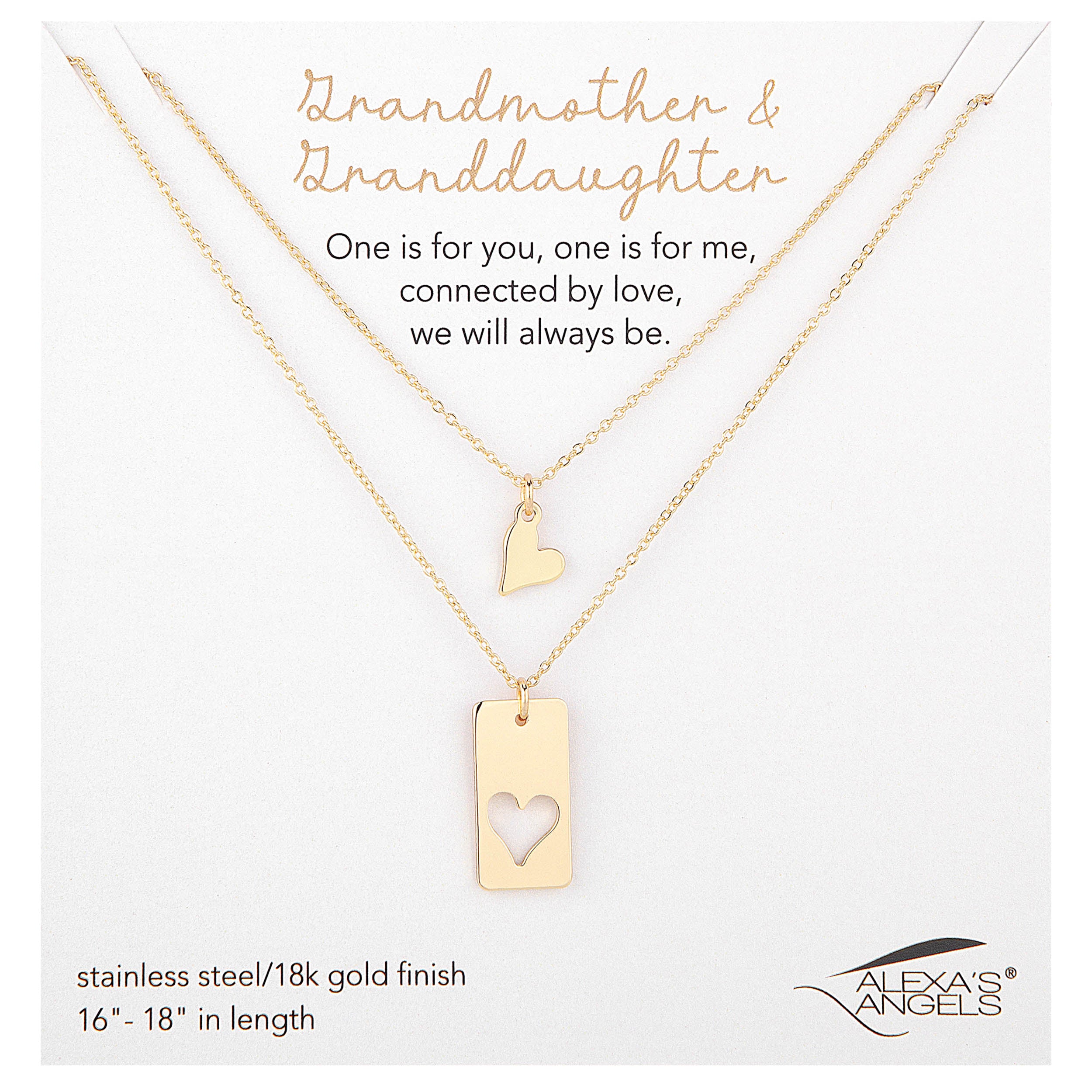 Alexa's Angels Grandmother & Granddaughter One for You, One for Me Necklace Set