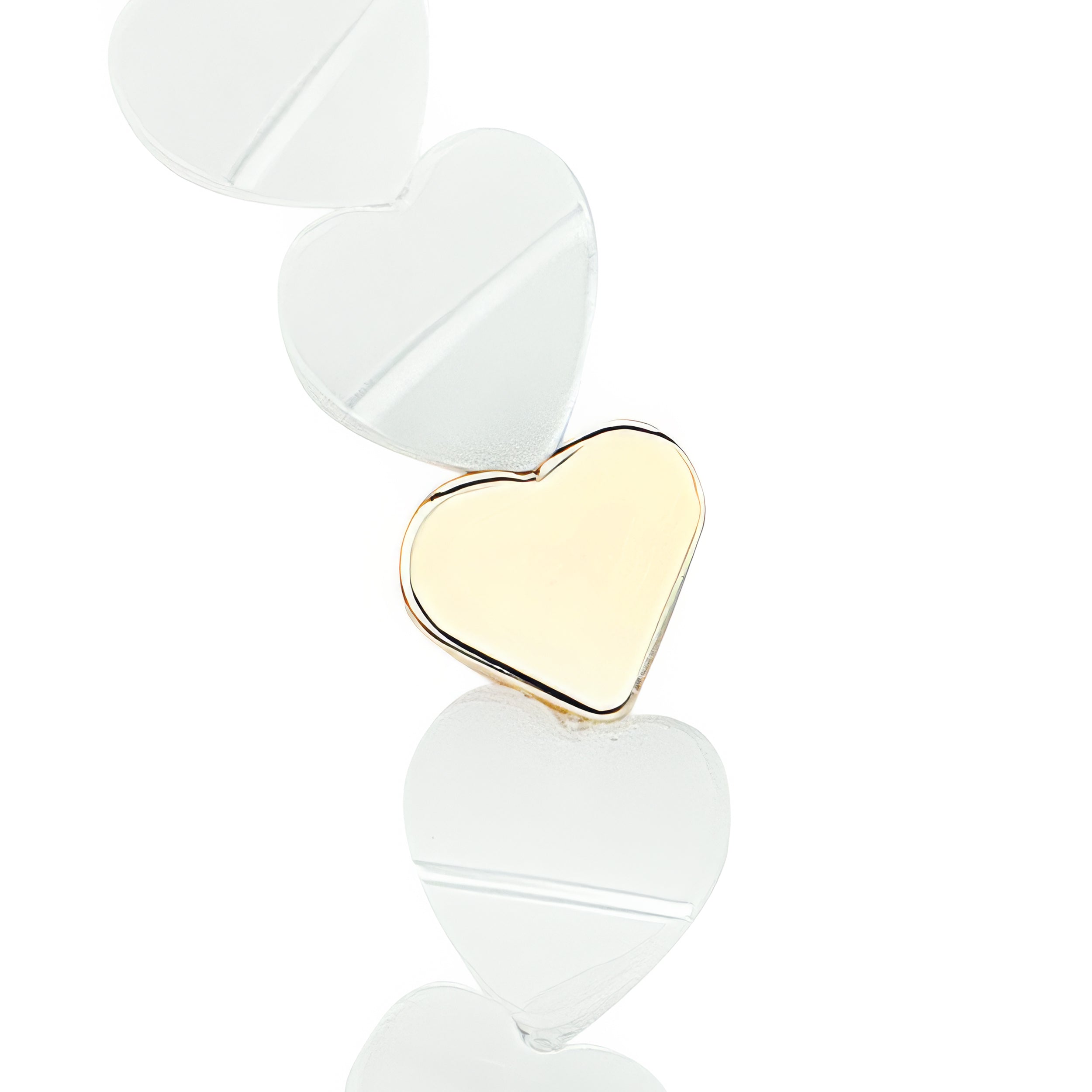 Alexa's Angels Mother & Daughter Bracelets – Shell with Gold Hearts