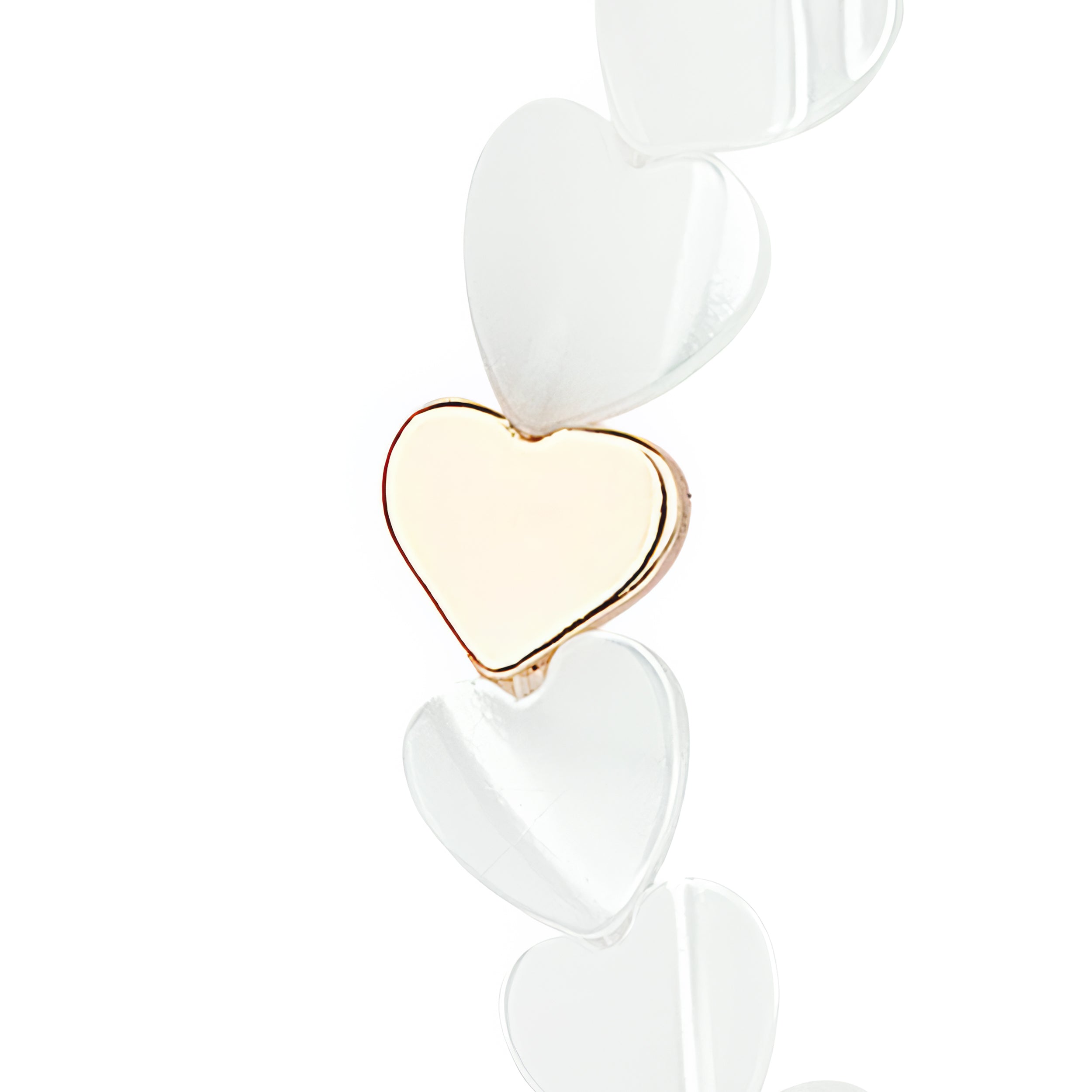 Alexa's Angels Mother & Daughter Bracelets – Shell with Gold Hearts