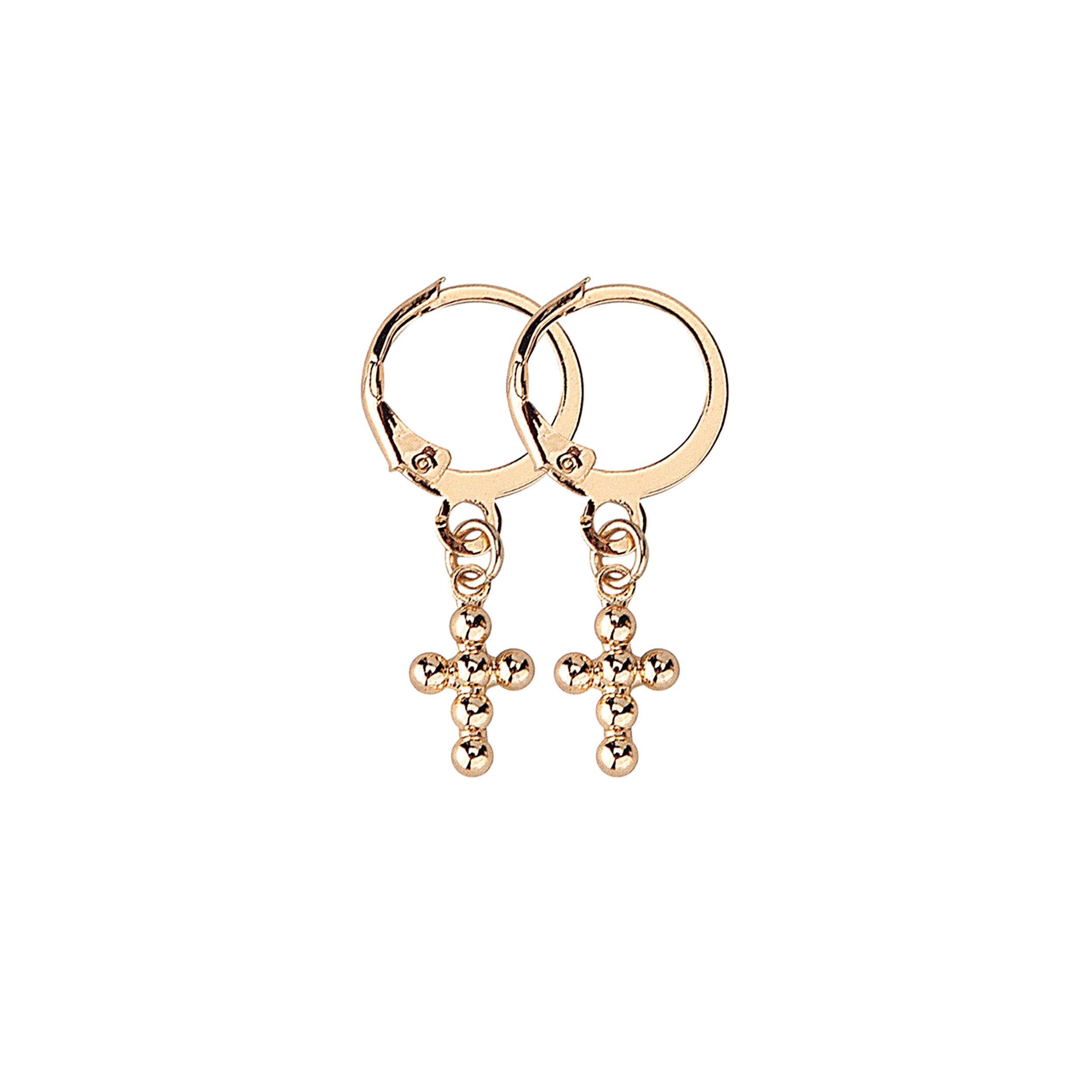 Alexa's Angels Bubble Cross Earrings