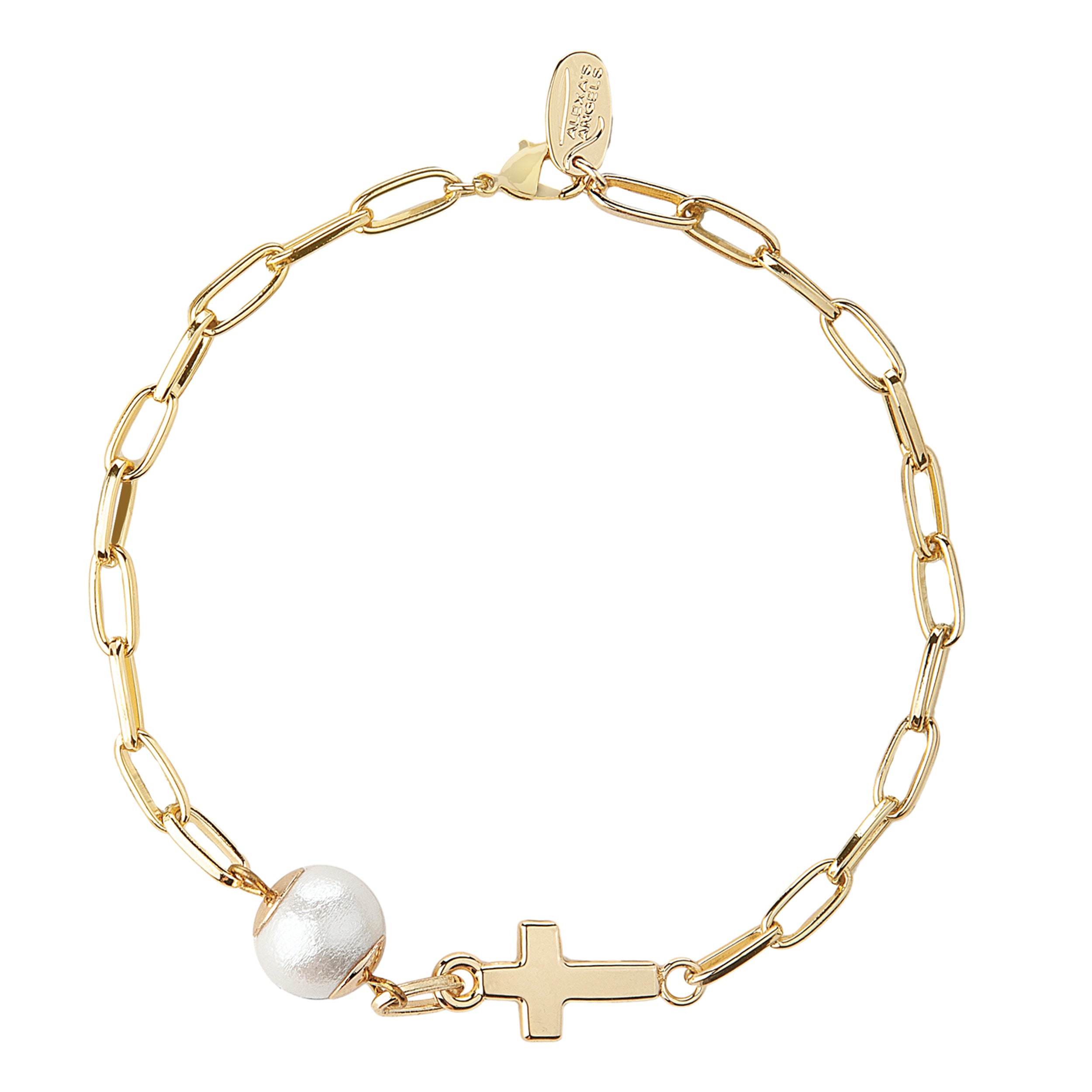 Alexa's Angels Expect a Miracle Cross Bracelet