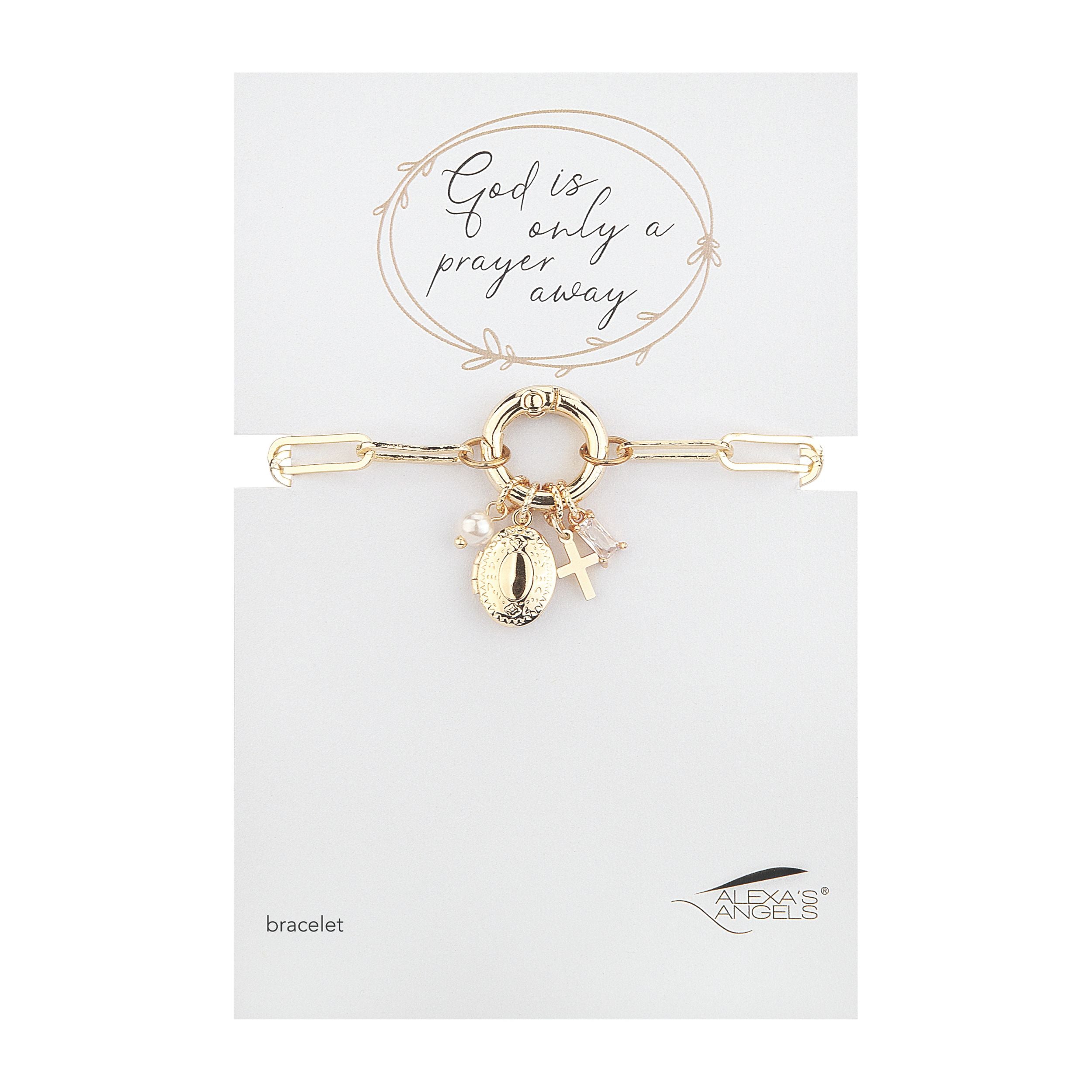Alexa's Angels Prayer Locket Bracelet