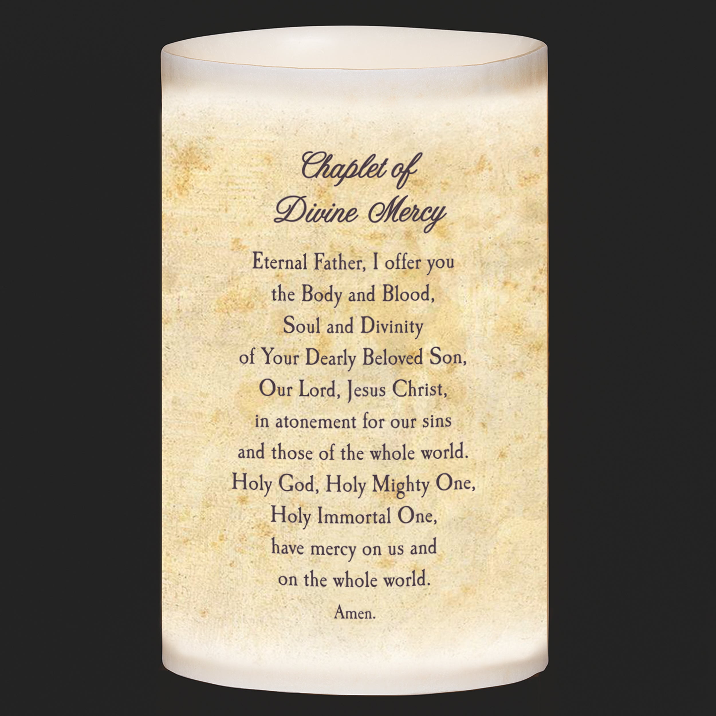 Divine Mercy Flameless Candle