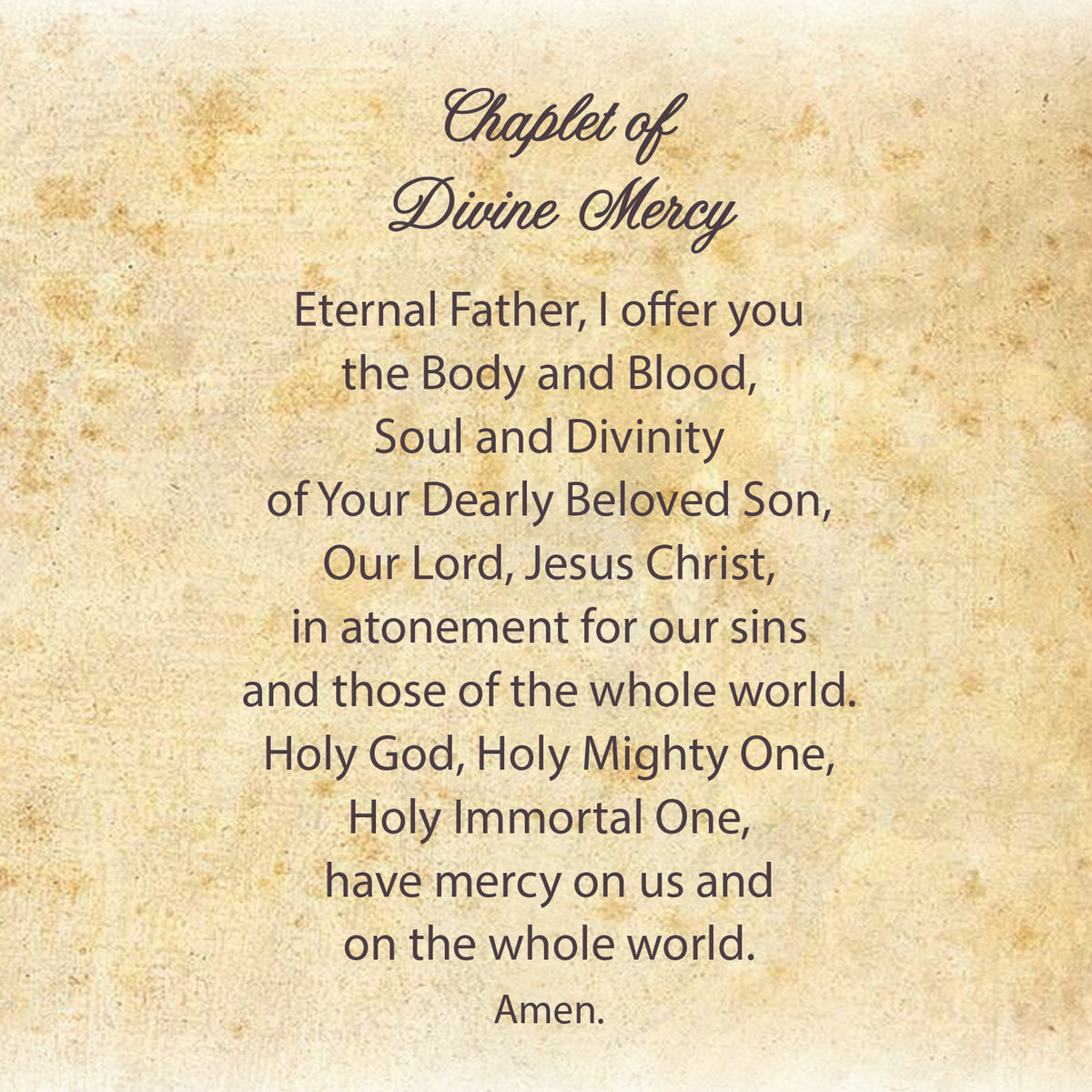 Divine Mercy Flameless Candle