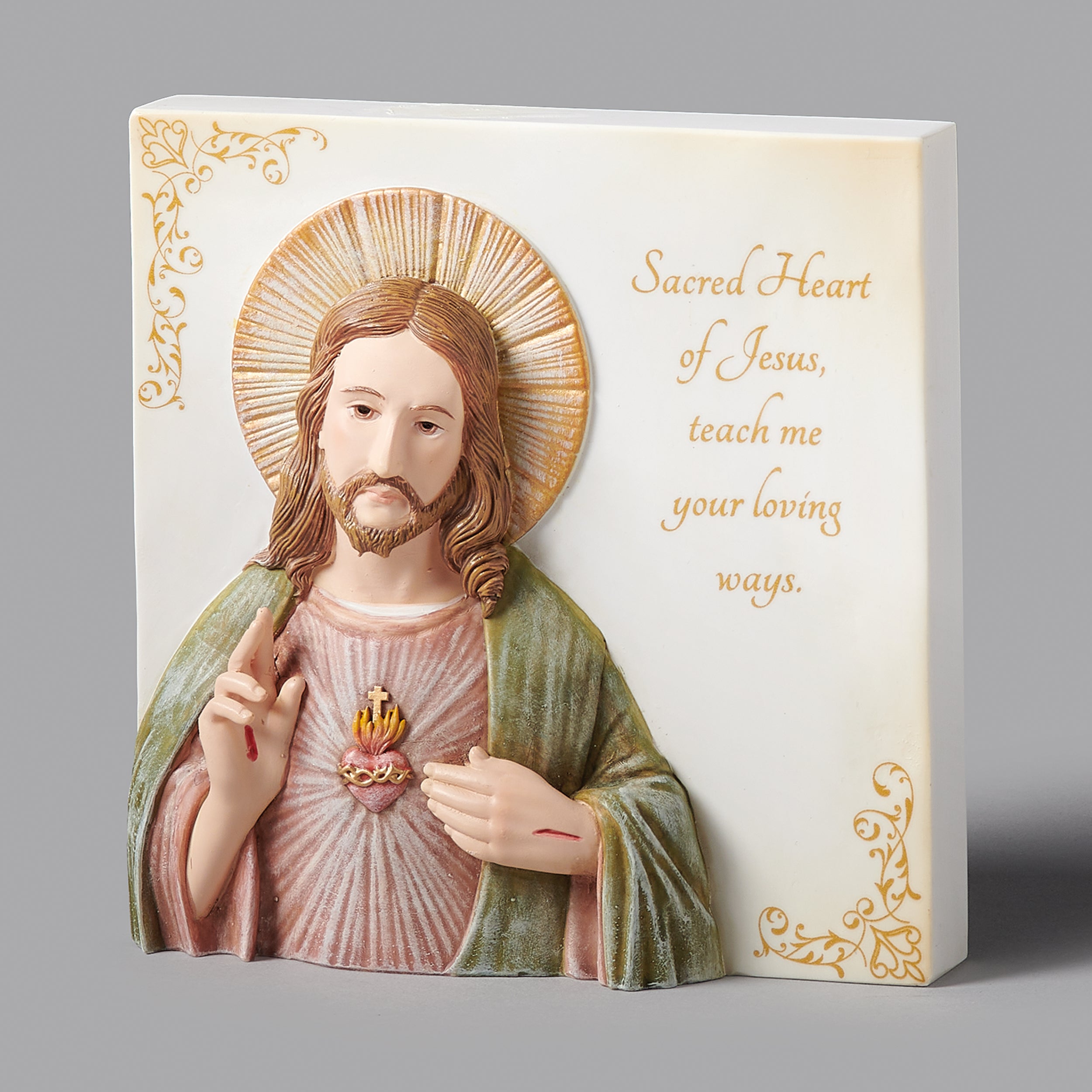Sacred Heart of Jesus Tabletop Plaque