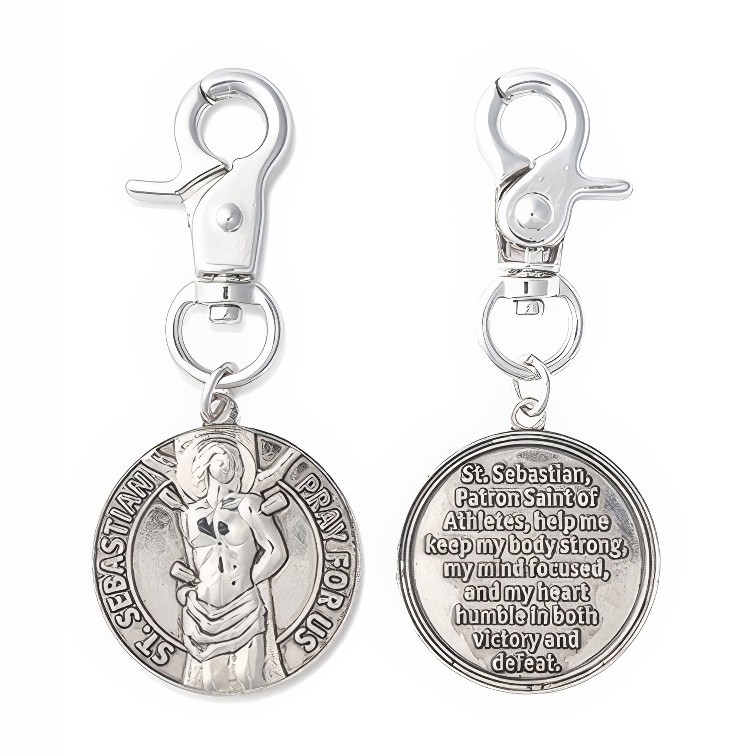St. Sebastian Backpack Clip – Patron Saint of Athletes