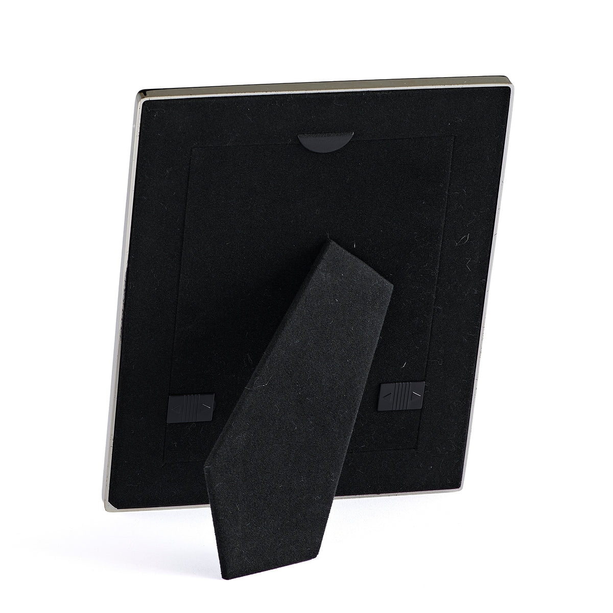 Back view of Caroline Collection Baptized in Christ Picture Frame showing the black backing and tabletop easel stand