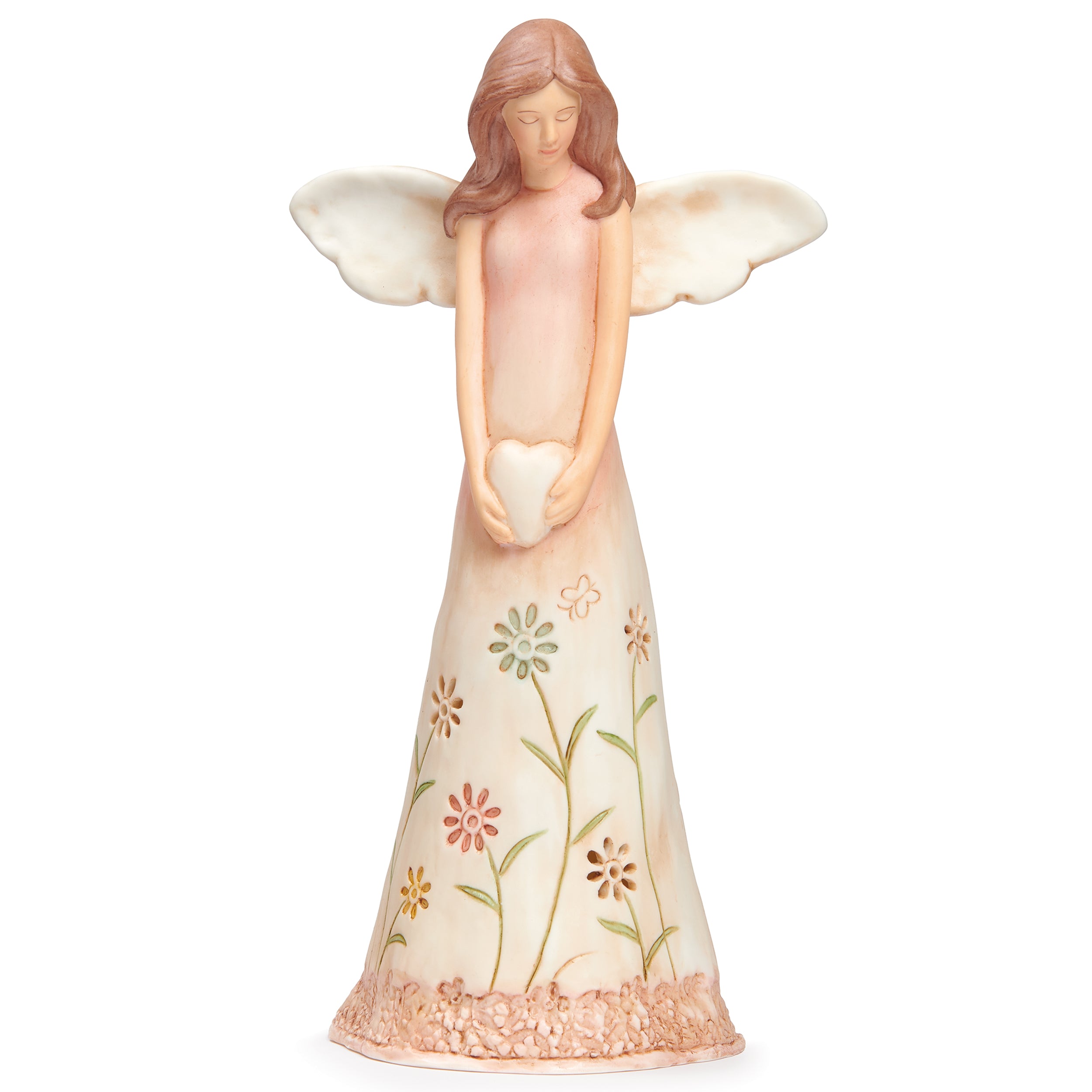 LED Angel with Heart Figure
