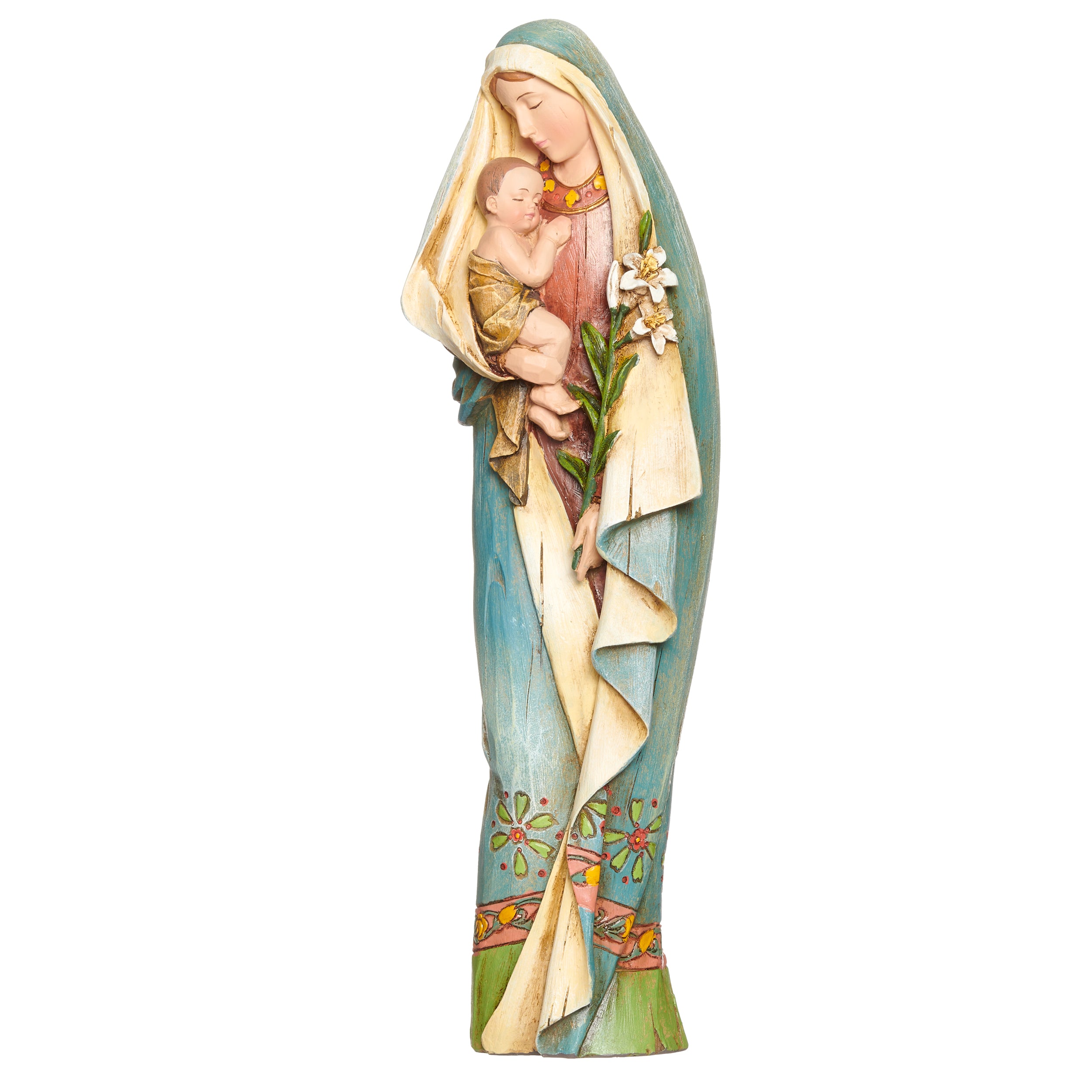 Joseph's Studio Madonna & Child with Lily Figure - Renaissance Collection