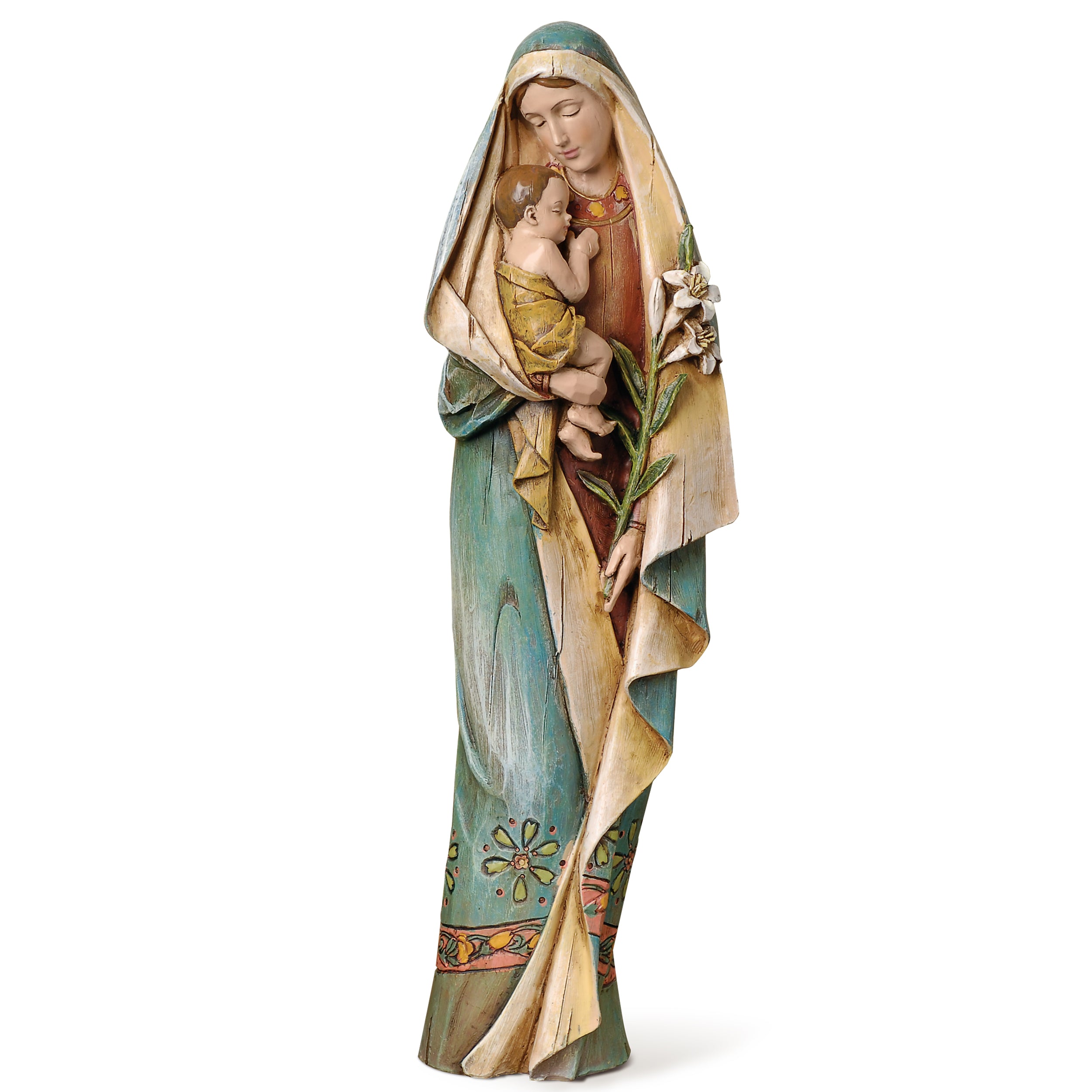 Joseph's Studio Madonna & Child with Lily Figure - Renaissance Collection