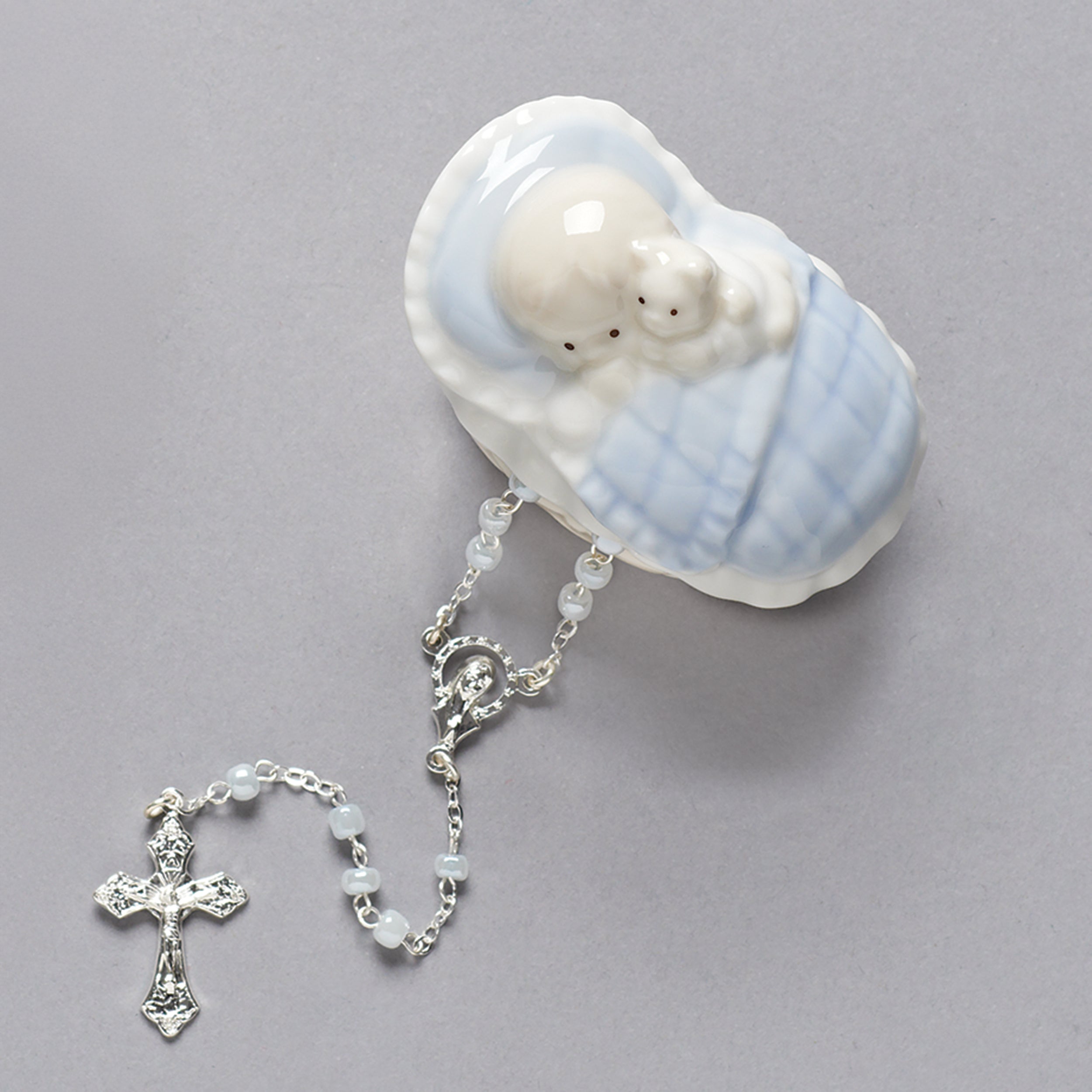 Baby Keepsake Box with Rosary