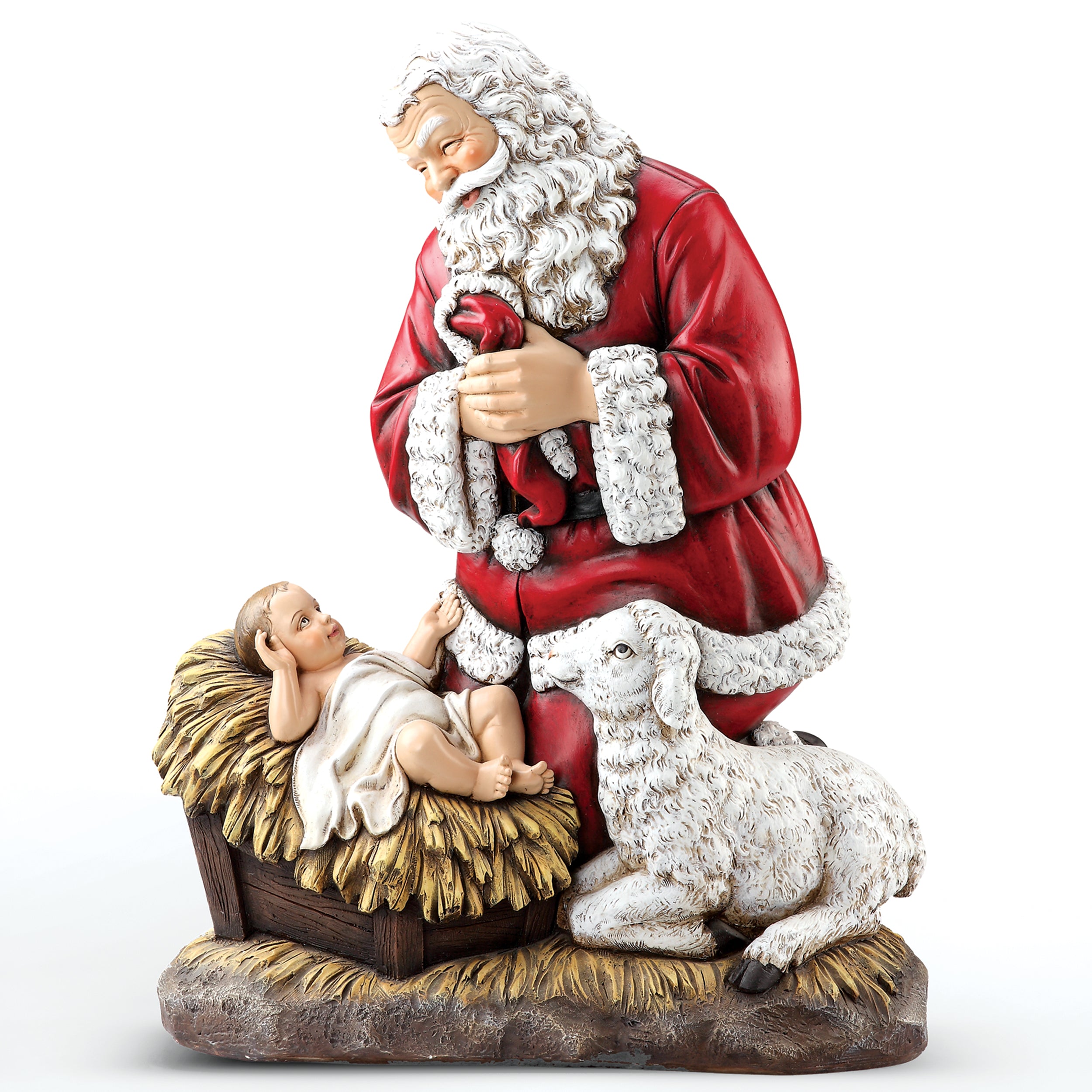 Joseph's Studio Slim Profile Kneeling Santa Figure