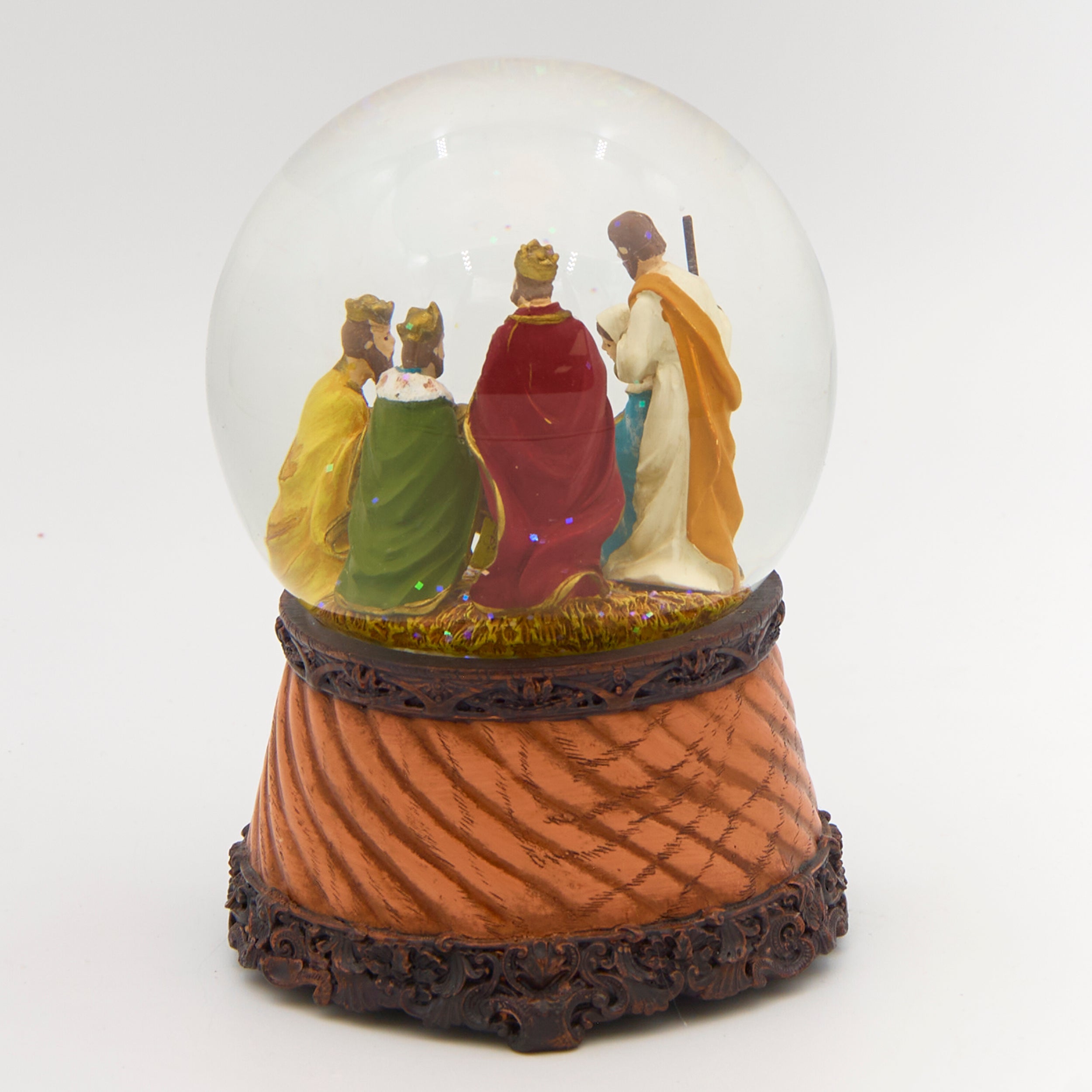 Glitterdome Musical Nativity with 3 Wise Men - "Little Drummer Boy" Tune