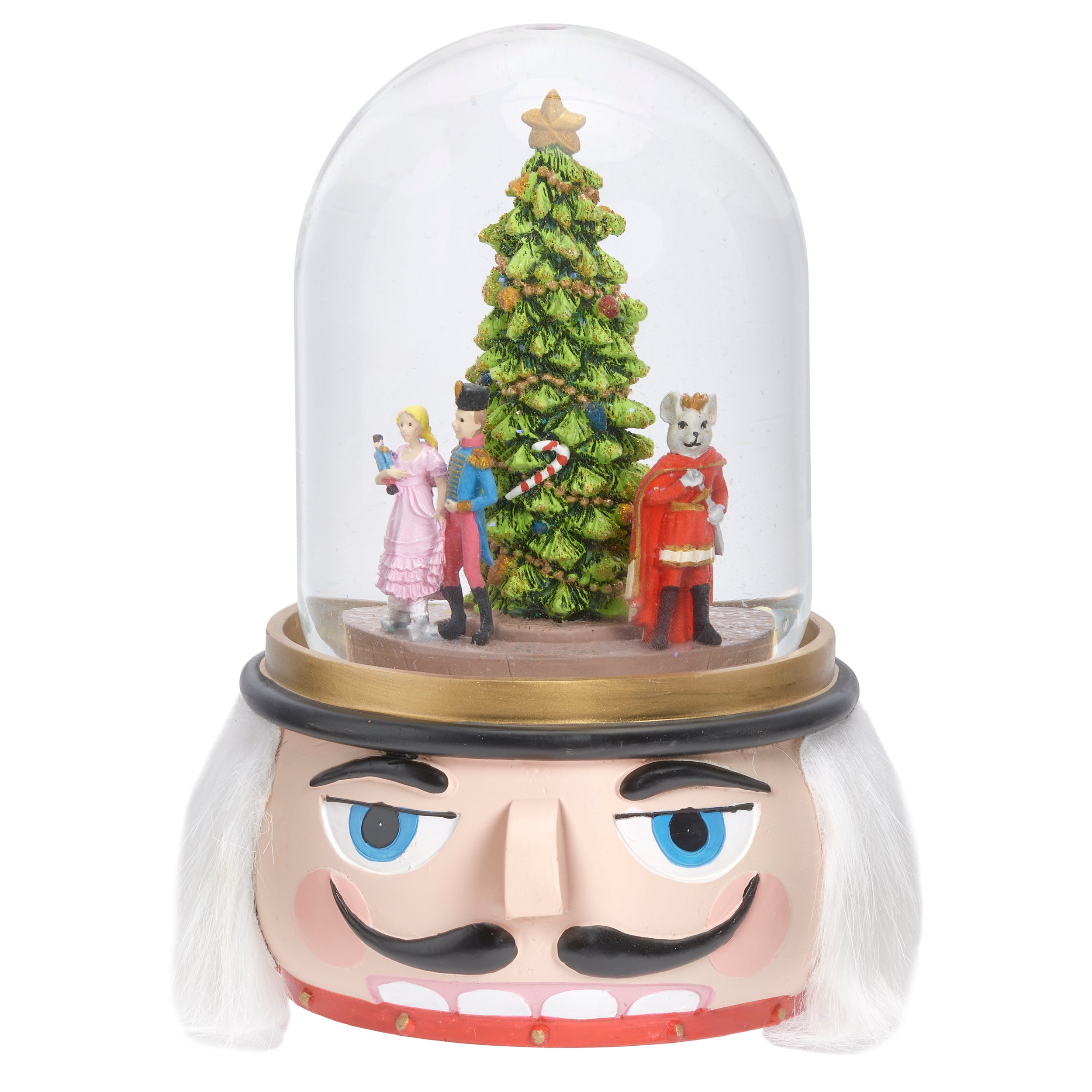 Glitterdome Musical Nutcracker with Rotating Scene- "Nutcracker Suite" Tune