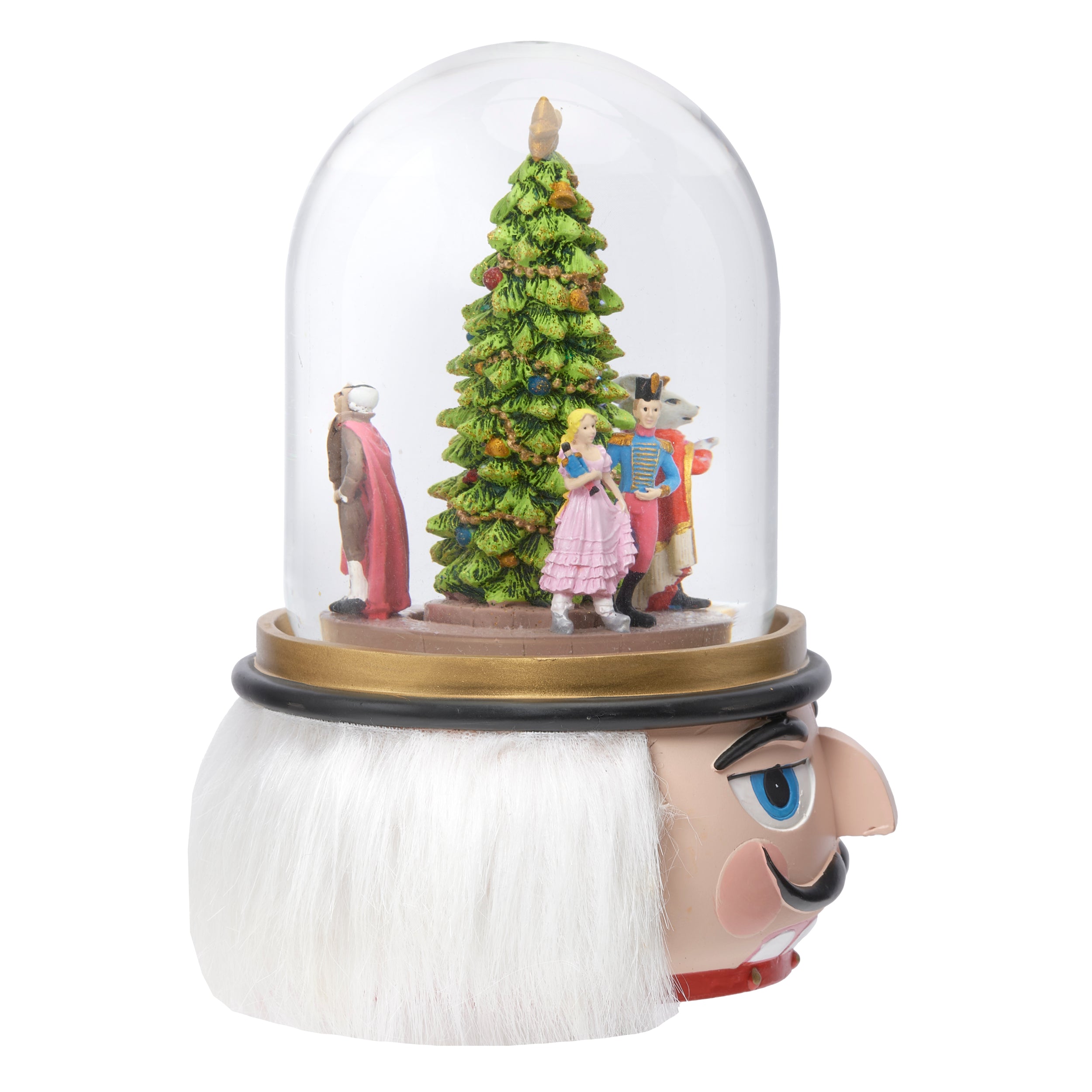 Glitterdome Musical Nutcracker with Rotating Scene- "Nutcracker Suite" Tune