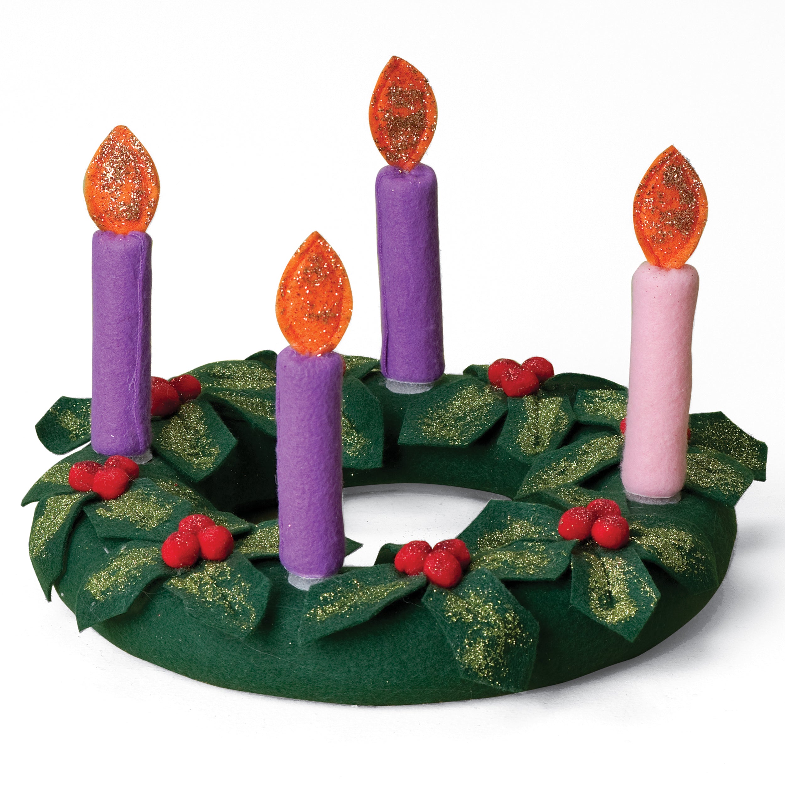 Advent Wreath with Hook & Loop Candles