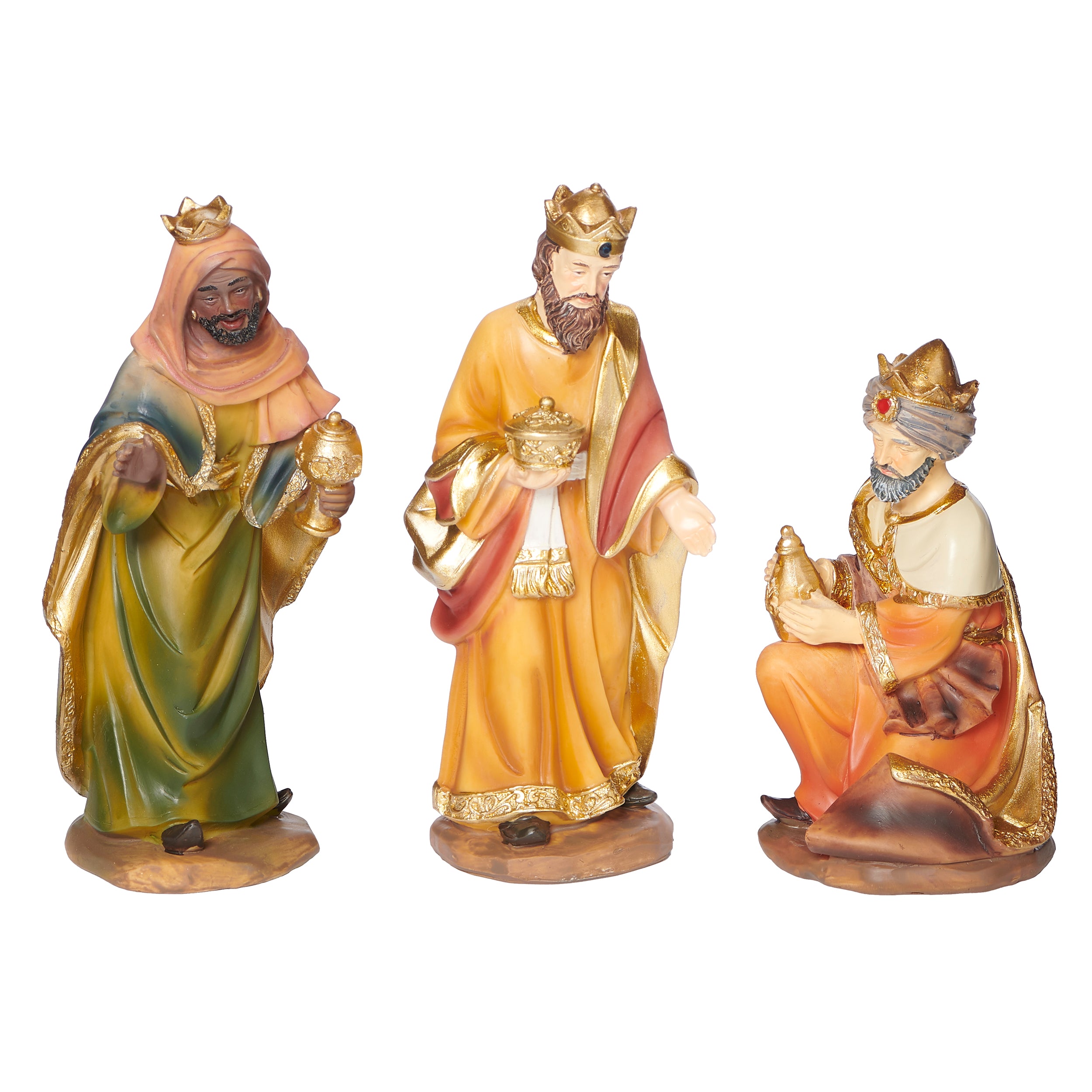 Vintage Color-Washed 11-PC Nativity Set