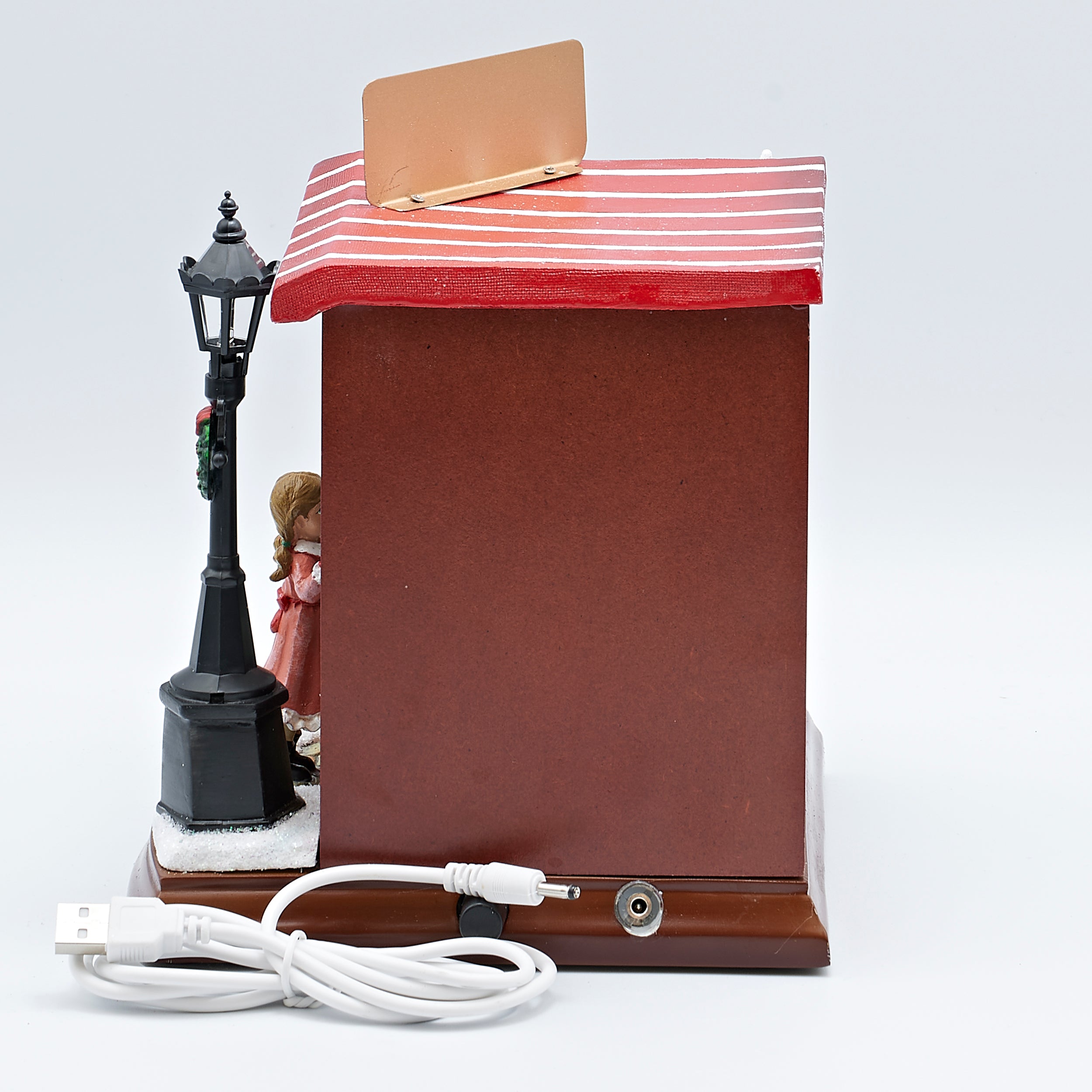 Amusements Musical Village North Pole Toy Shop Lighted with Rotating T