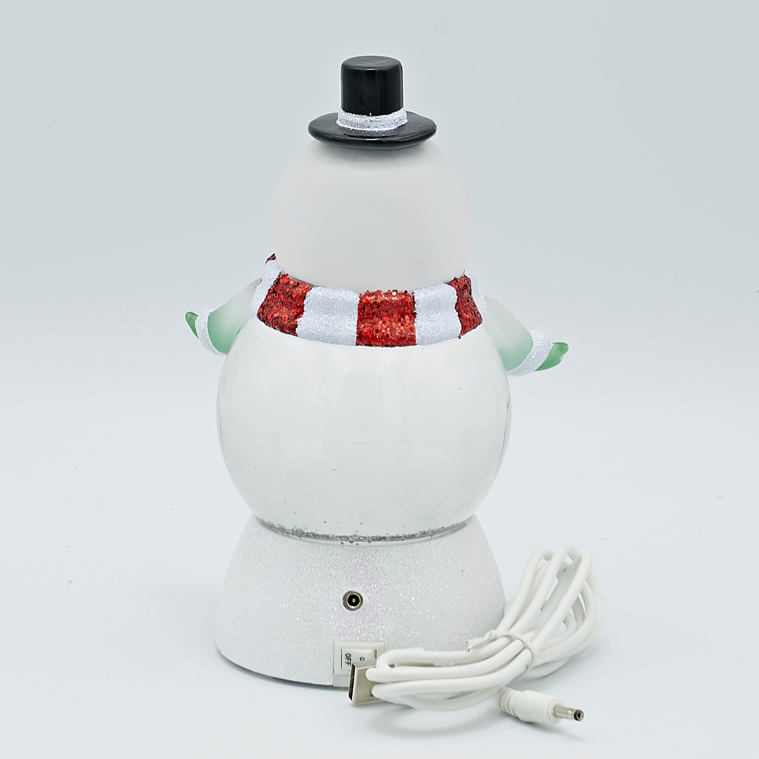 Confetti Lites Lighted Swirl Multi Colored Snowman with Top Hat