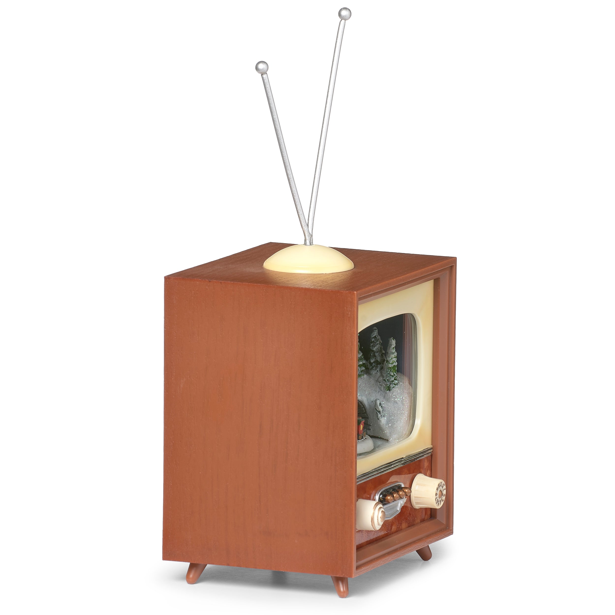 Amusements Lighted Musical TV with Rotating Train in Tunnel