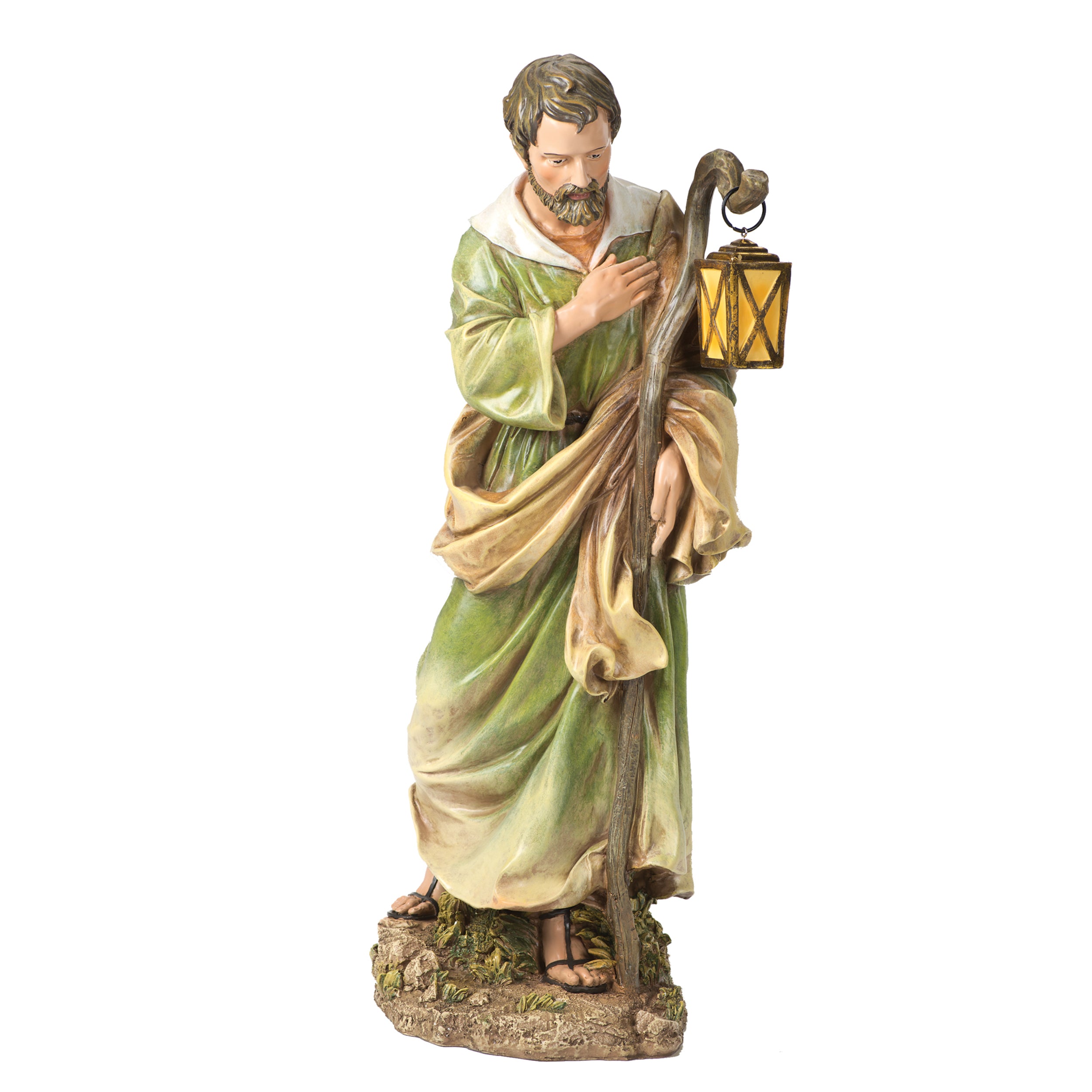 Joseph’s Studio Olive Joseph with Lantern Statue - 27" Scale