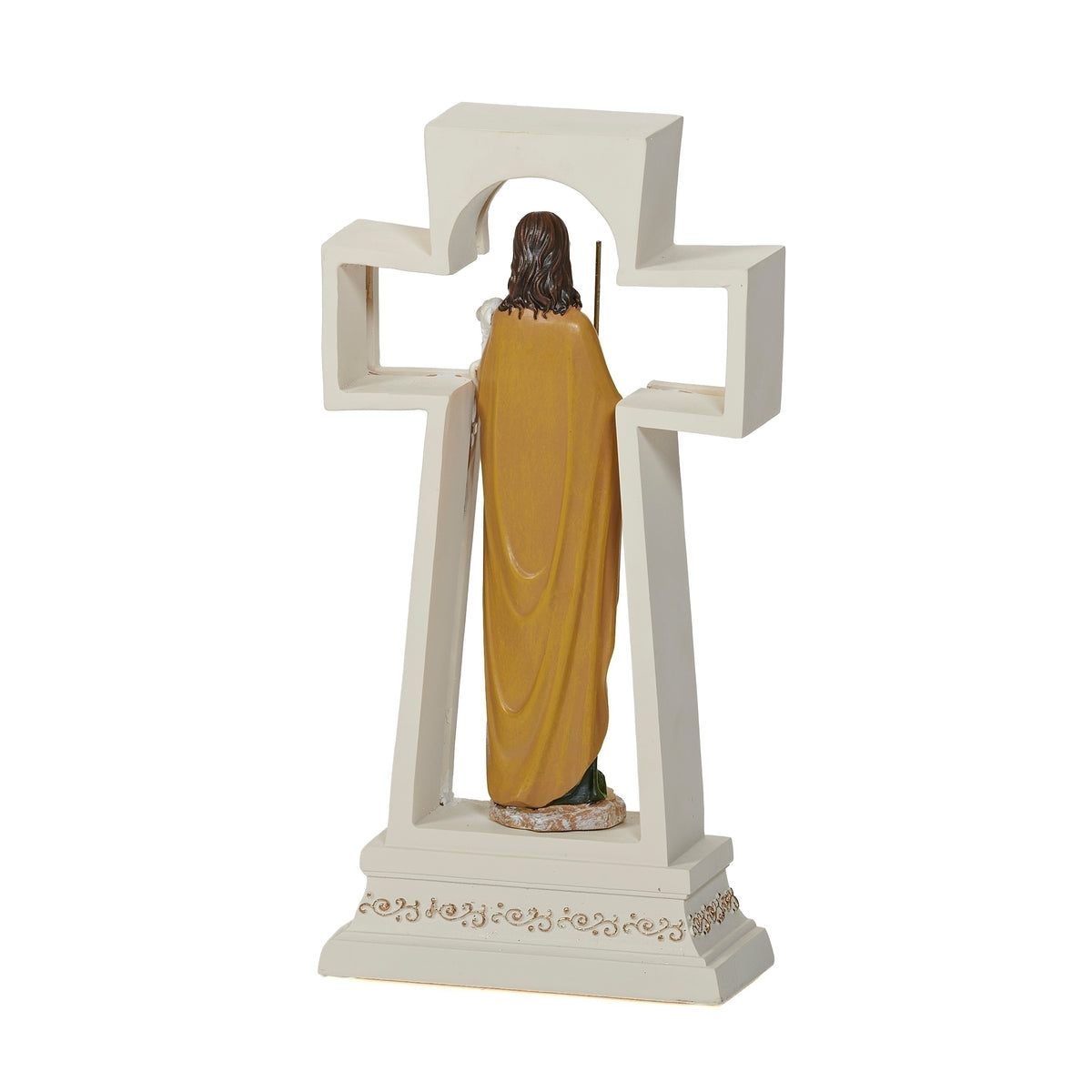 Back view of the Lighted Good Shepherd Cross
