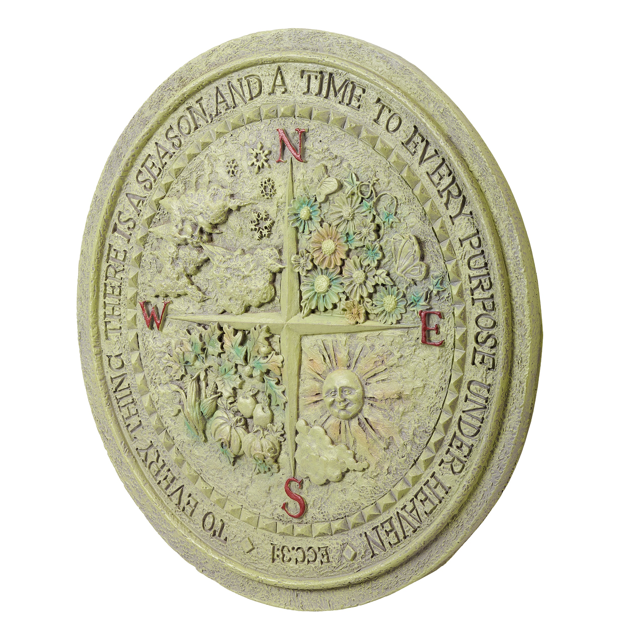 Seasonal Compass Garden Stone – Ecclesiastes 3:1