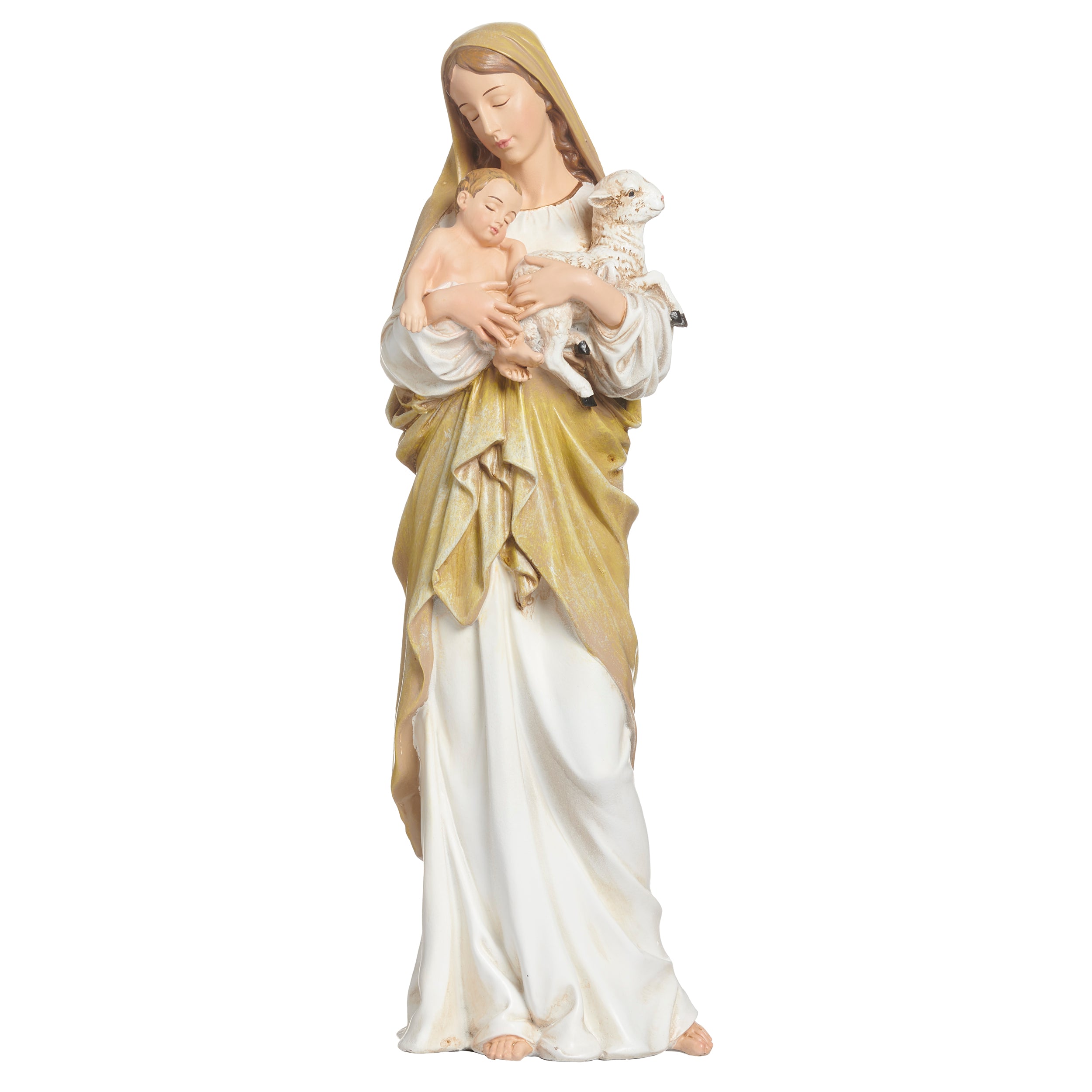 Joseph's Studio Madonna & Child with Lamb Figure – Renaissance Collection
