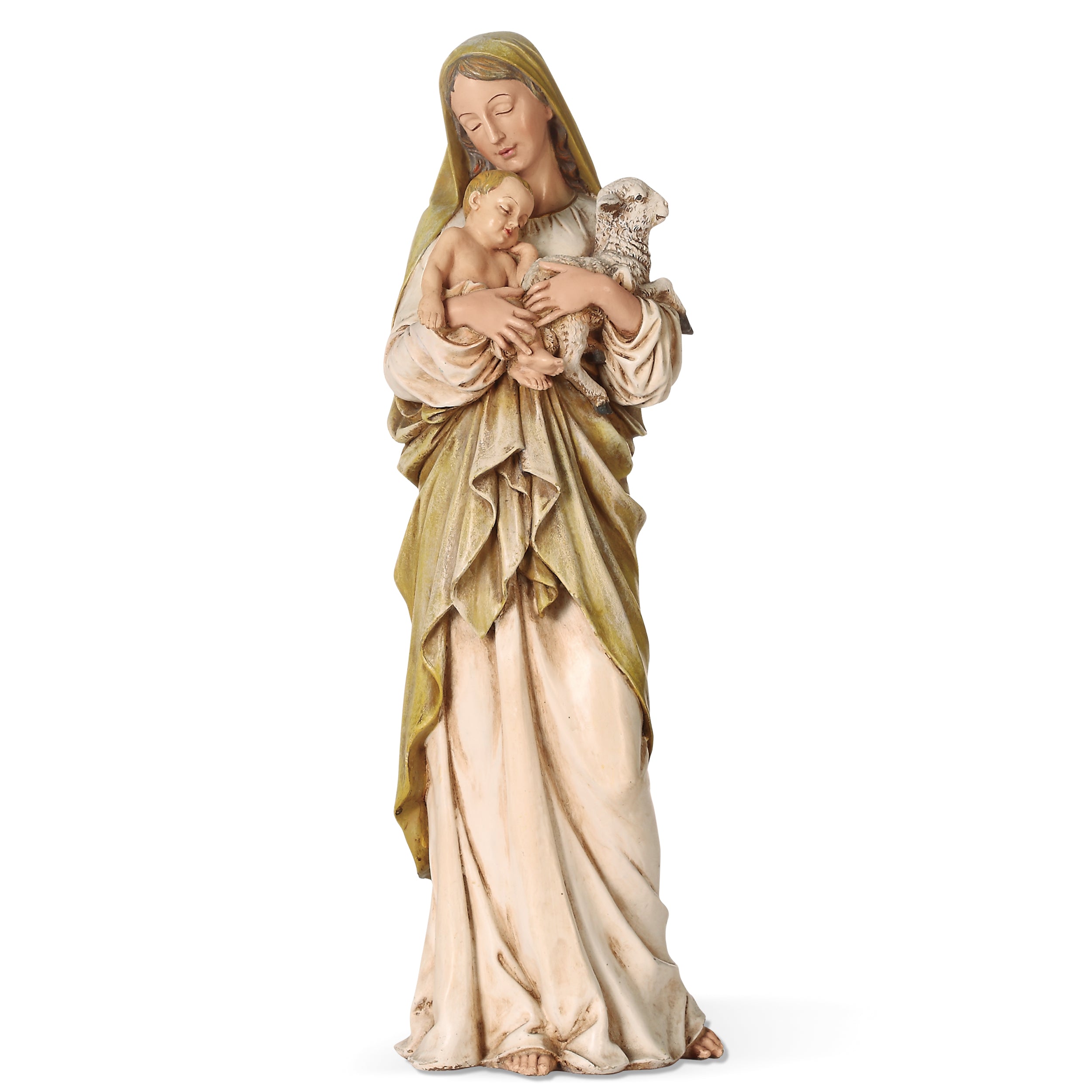 Joseph's Studio Madonna & Child with Lamb Figure – Renaissance Collection