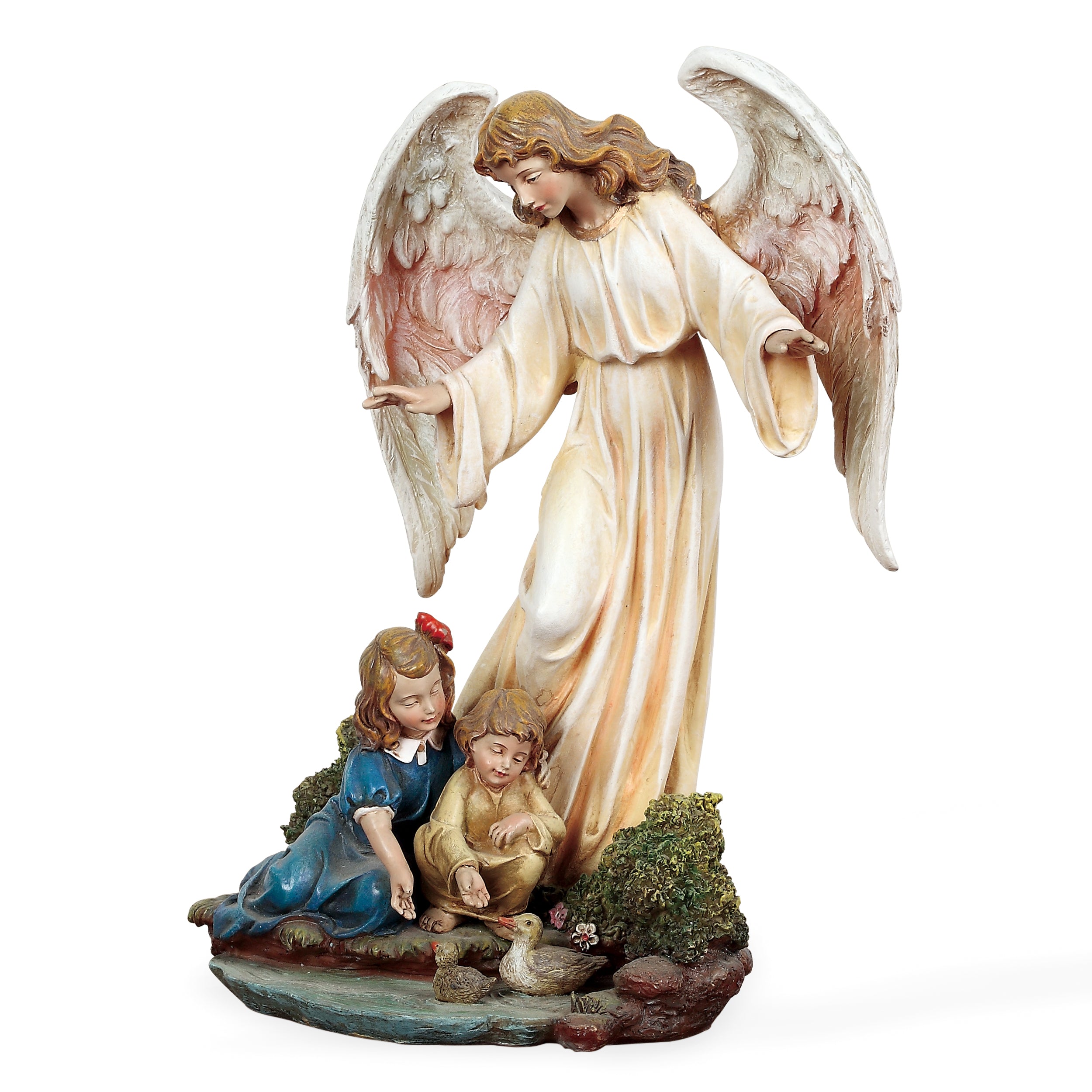 Joseph's Studio Guardian Angel with Child Figure - Renaissance Collection